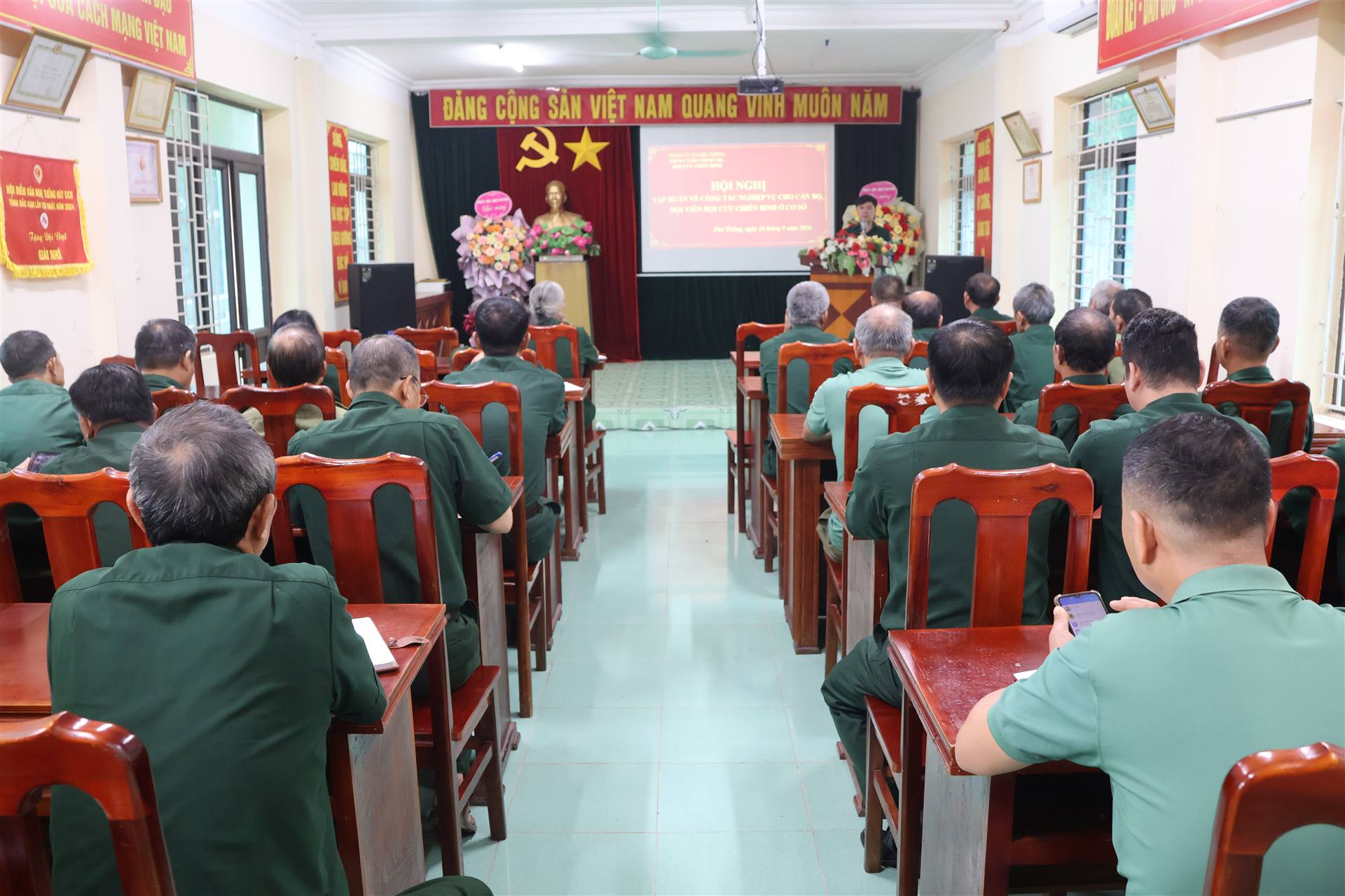 TẬP HUẤN NGHIỆP VỤ CHO CÁN BỘ, HỘI VIÊN HỘI CỰU CHIẾN BINH