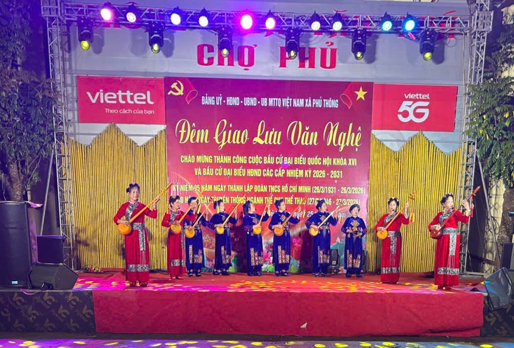 GIAO LƯU VĂN NGHỆ ĐẶC SẮC CHÀO MỪNG THÀNH CÔNG CUỘC BẦU CỬ ĐẠI BIỂU QUỐC HỘI KHOÁ XVI VÀ ĐẠI BIỂU HĐND CÁC CẤP, NHIỆM KỲ 2026 – 2031
