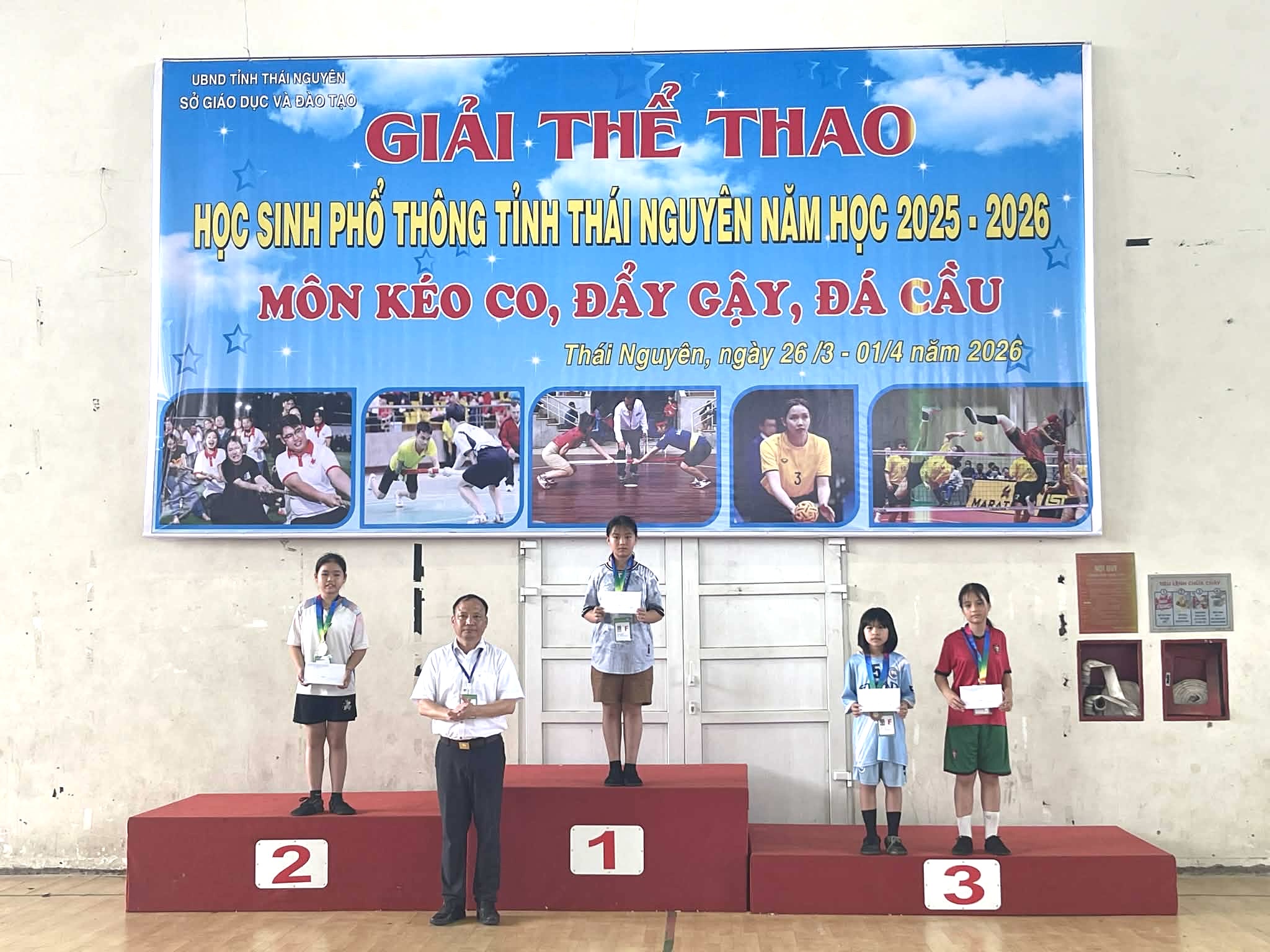 ĐOÀN THỂ THAO XÃ PHỦ THÔNG ĐẠT 7 HUY CHƯƠNG TẠI GIẢI THỂ THAO HỌC SINH PHỔ THÔNG TỈNH THÁI NGUYÊN NĂM HỌC 2025-2026