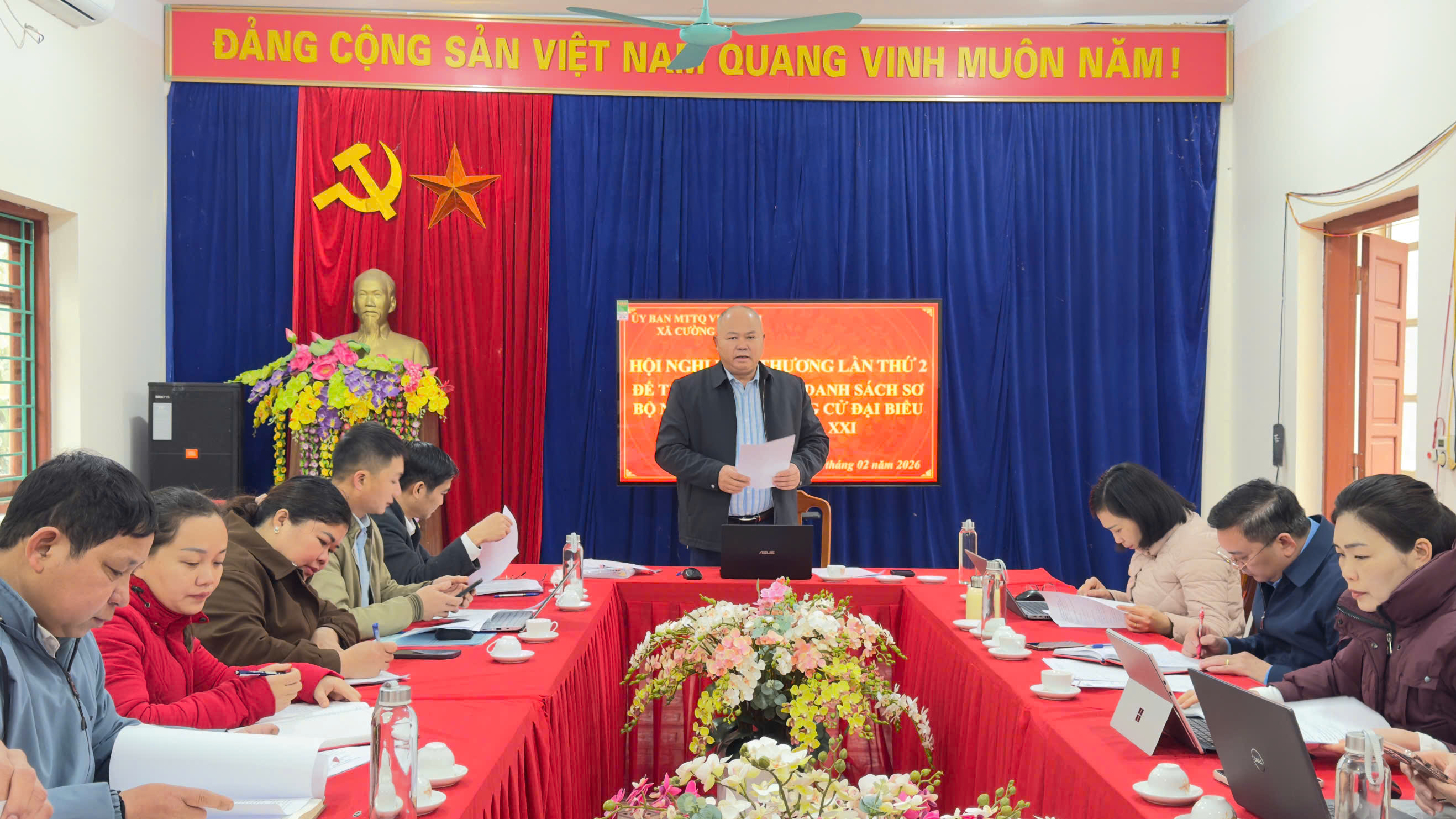 CƯỜNG LỢI HOÀN THÀNH HIỆP THƯƠNG LẦN THỨ HAI TRONG QUY TRÌNH LẬP DANH SÁCH ỨNG CỬ HĐND XÃ