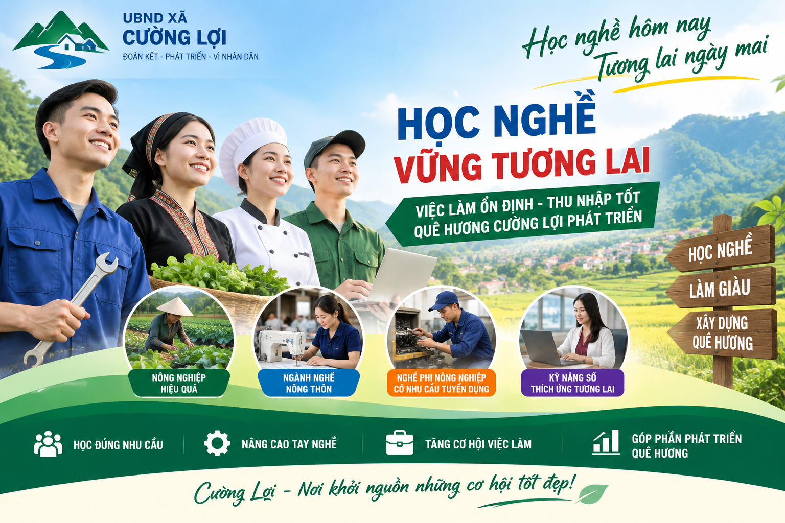 Đẩy mạnh đào tạo nghề nông thôn, mở rộng cơ hội việc làm cho người dân