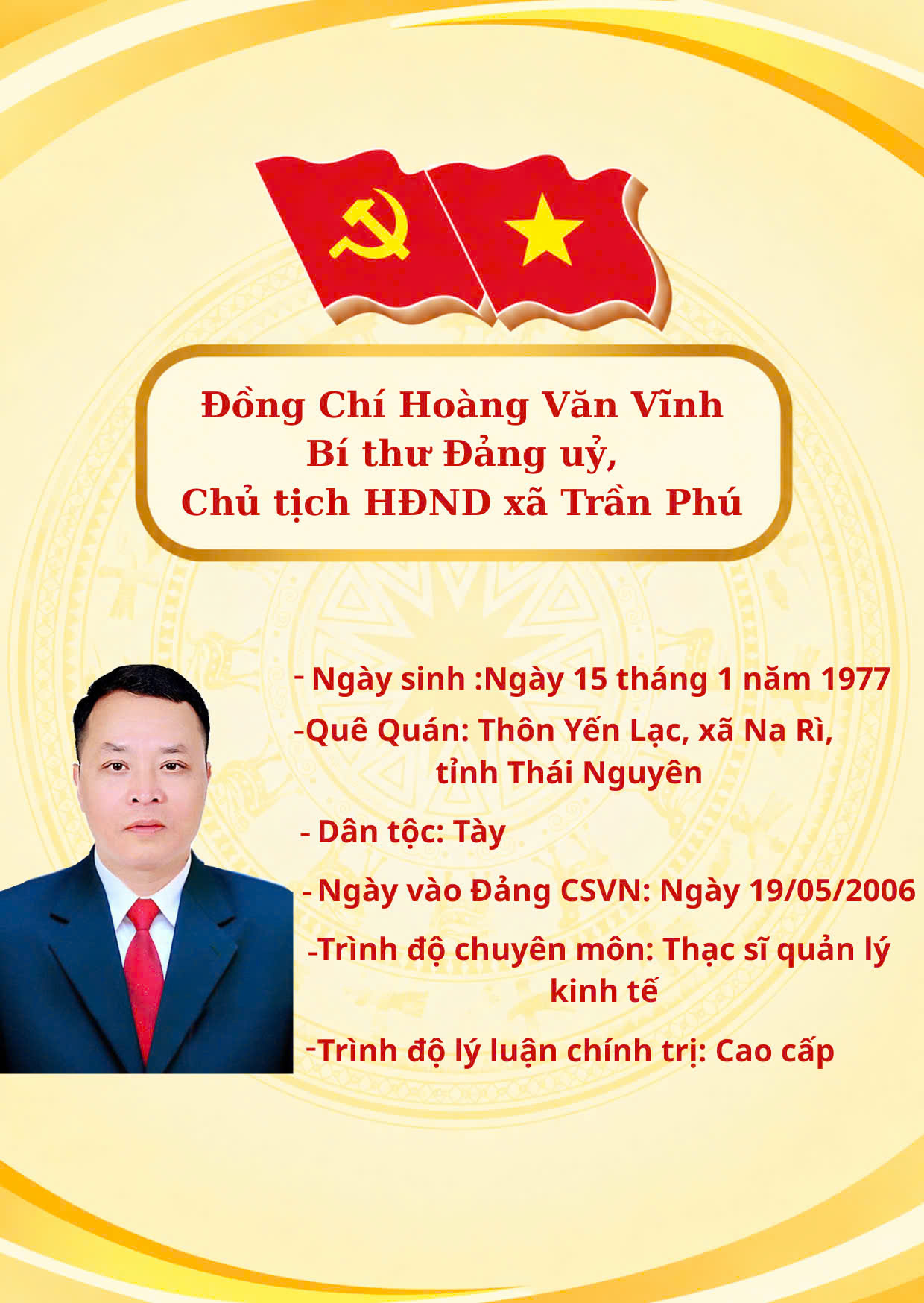 Bộ máy tổ chức xã Trần Phú