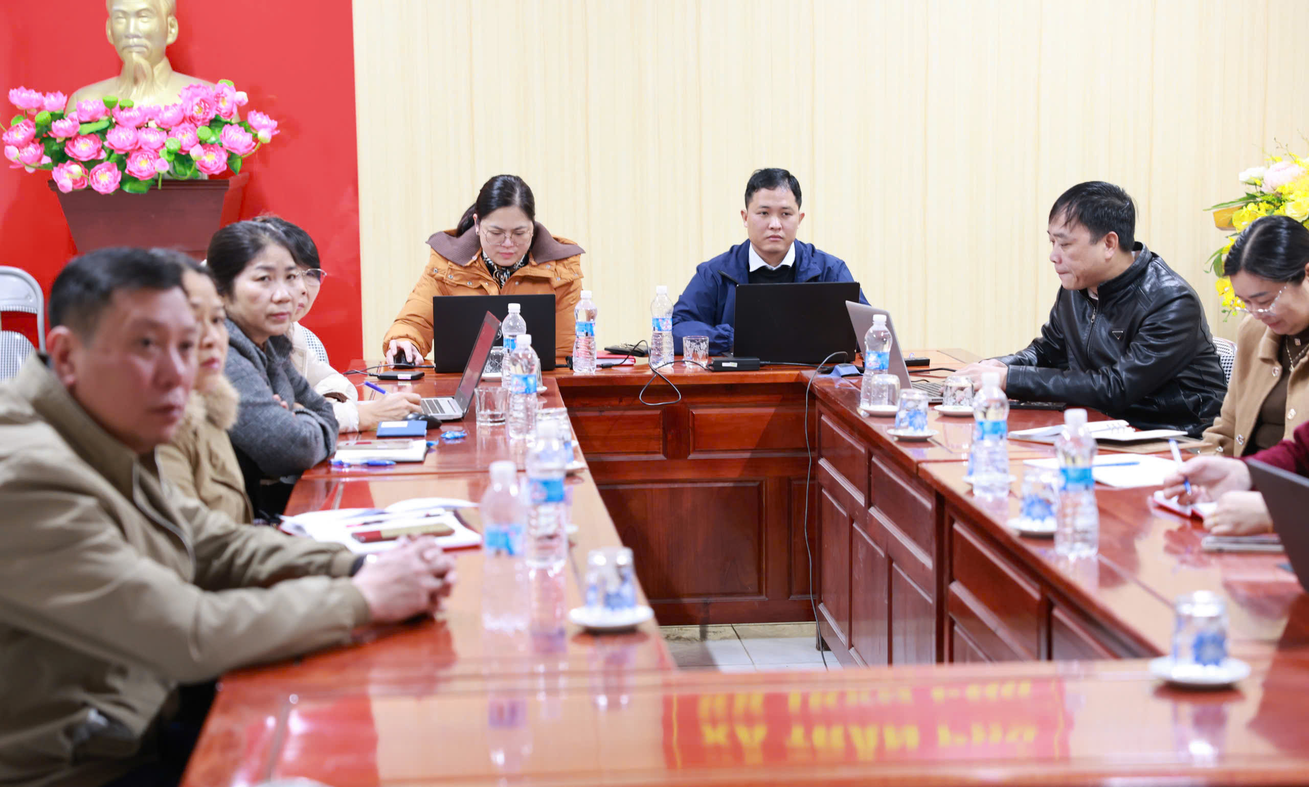 Xã Trần Phú tham dự Hội nghị trực tuyến sơ kết học kì I, triển khai nhiệm vụ học kì II năm học 2025-2026