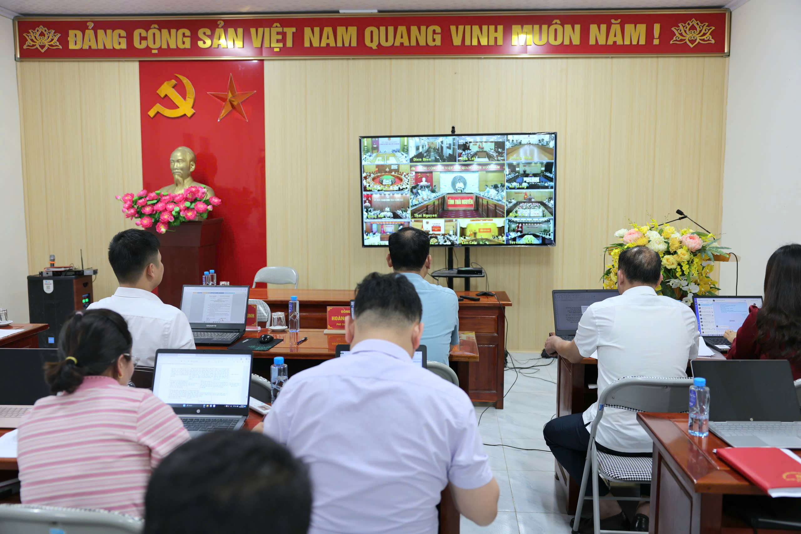 Xã Trần Phú tham dự Hội nghị trực tuyến toàn quốc về công tác phòng, chống thiên tai năm 2026 
