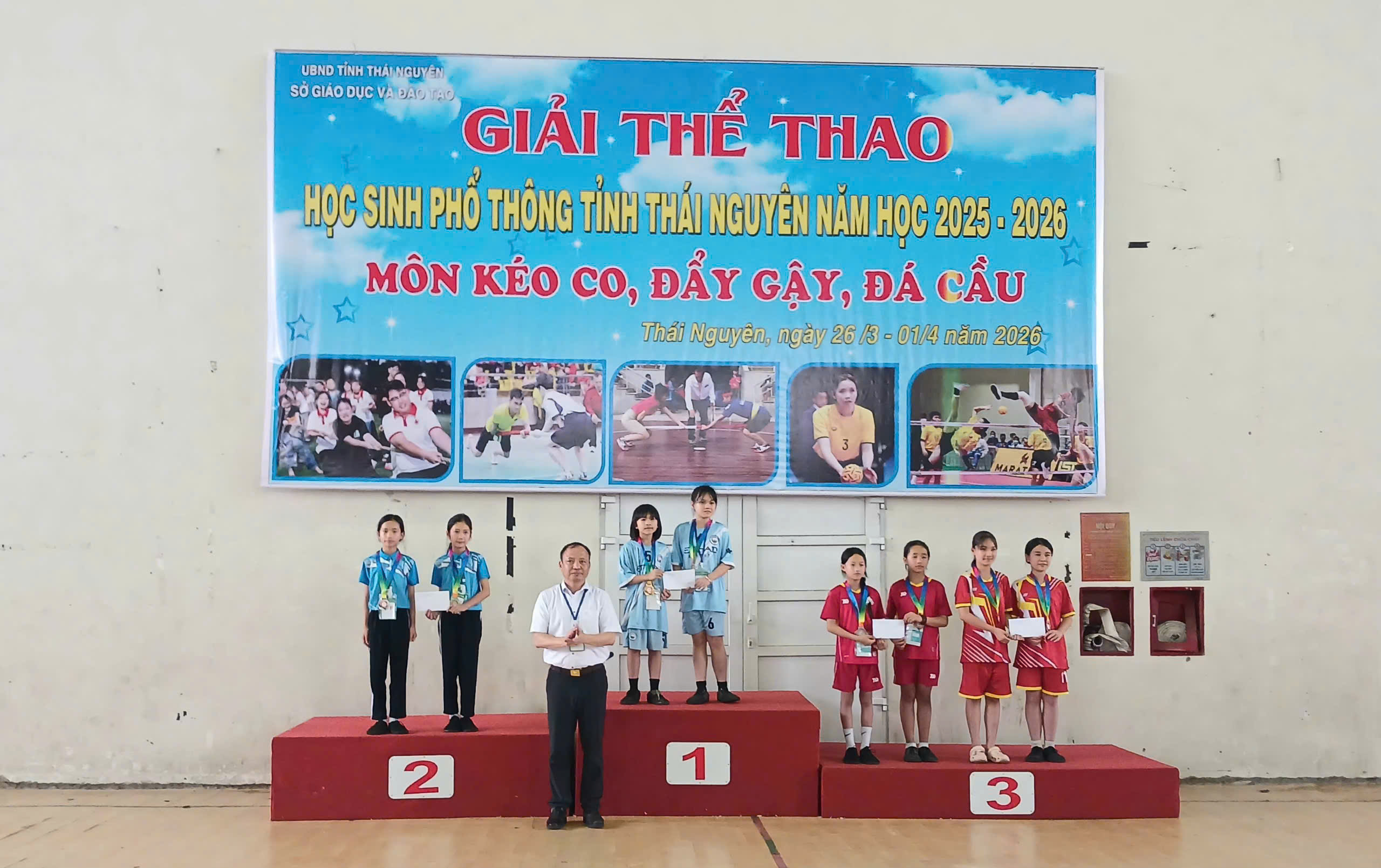 Đoàn vận động viên xã Trần Phú giành 02 giải nhì tại Giải thể thao học sinh phổ thông tỉnh Thái Nguyên năm học 2025 - 2026