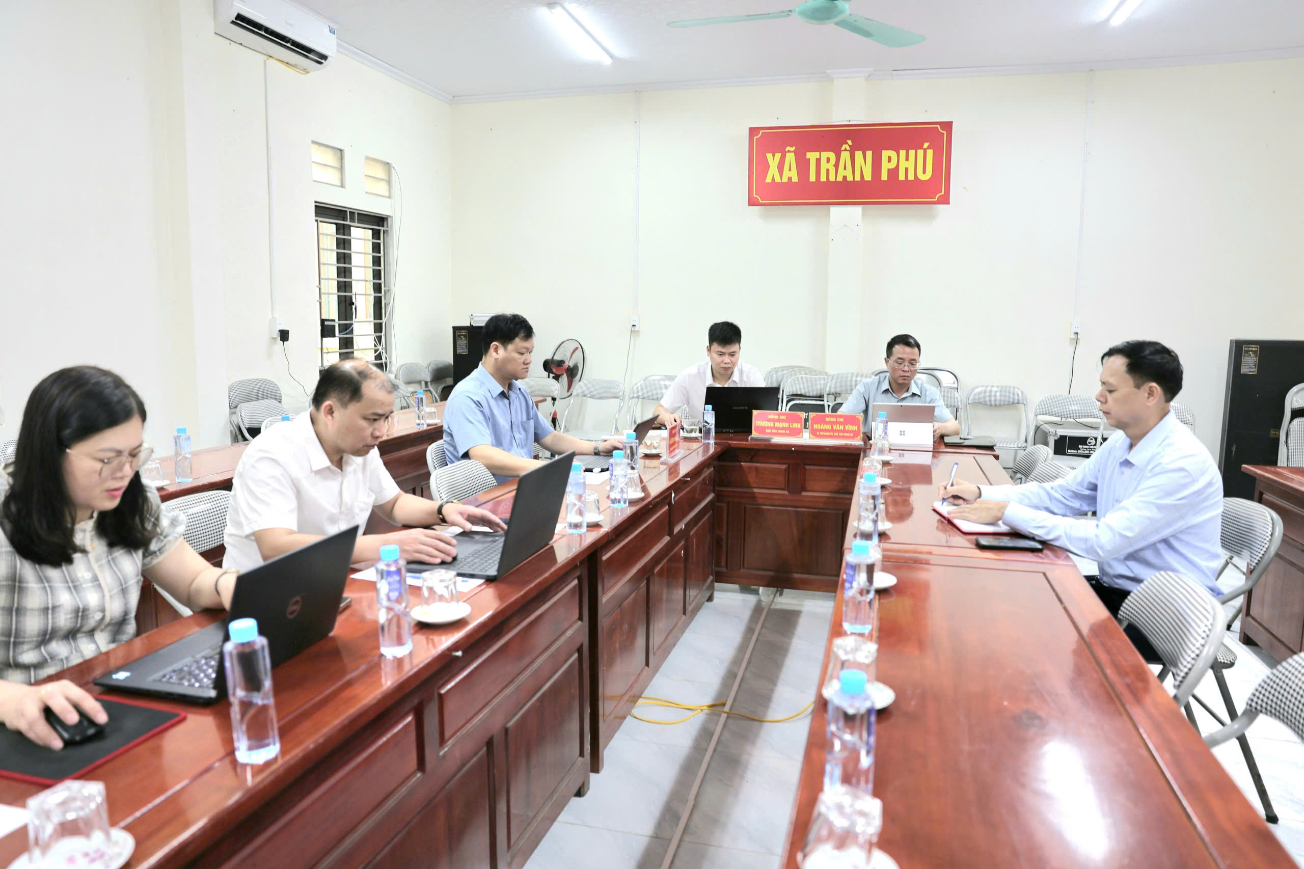 Xã Trần Phú tham dự Hội nghị trực tuyến triển khai phương án sắp xếp, xử lý tài sản công