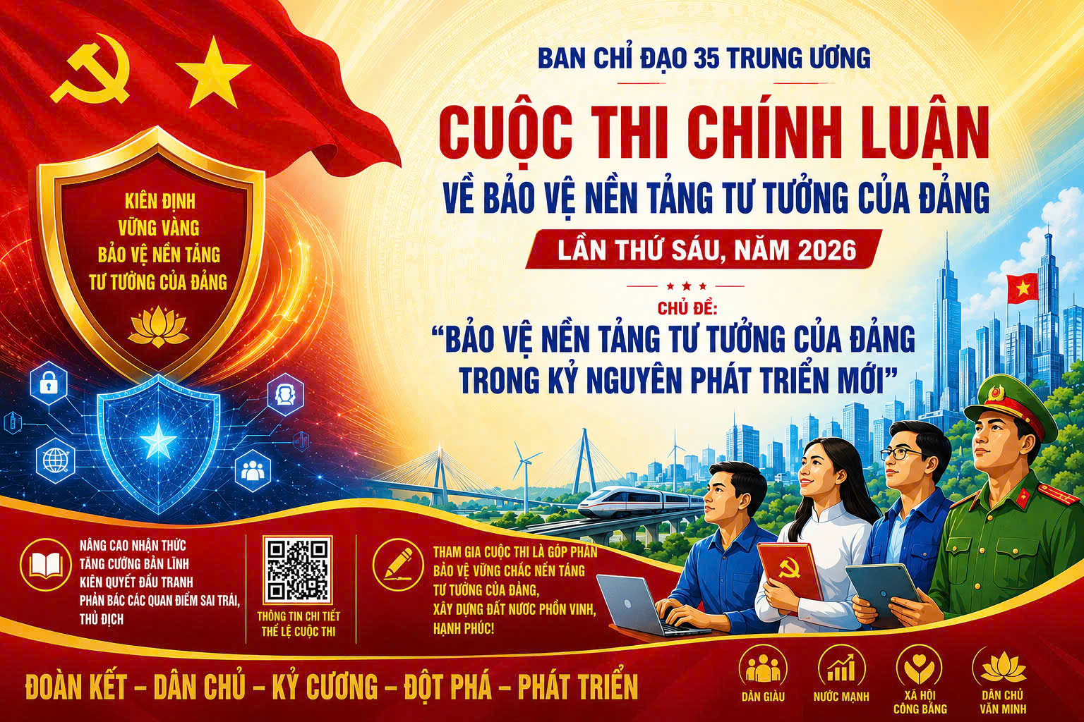 Đảng ủy xã Trần Phú triển khai hưởng ứng Cuộc thi Chính luận về bảo vệ nền tảng tư tưởng của Đảng lần thứ Sáu năm 2026