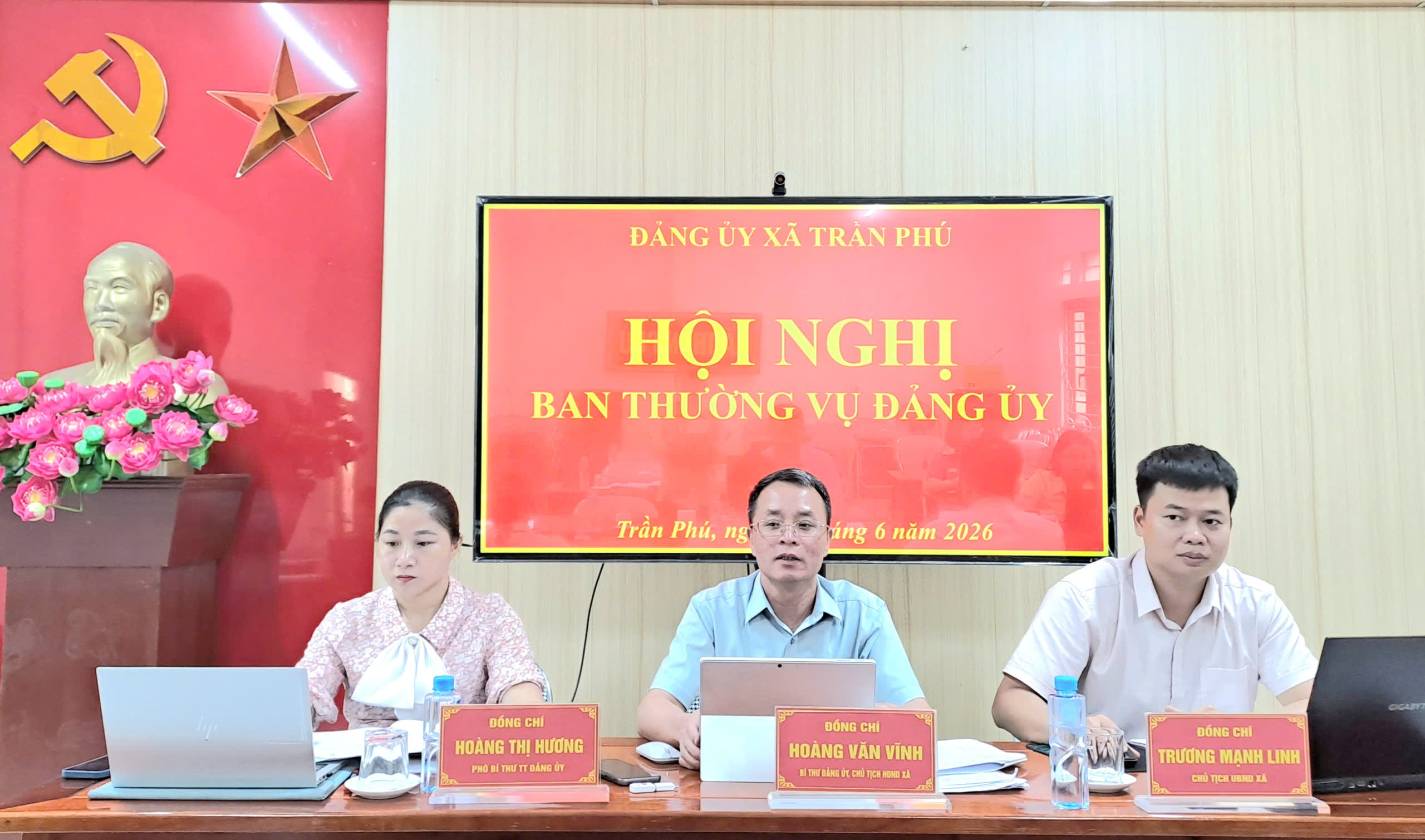 Hội nghị Ban Thường vụ Đảng ủy xã Trần Phú