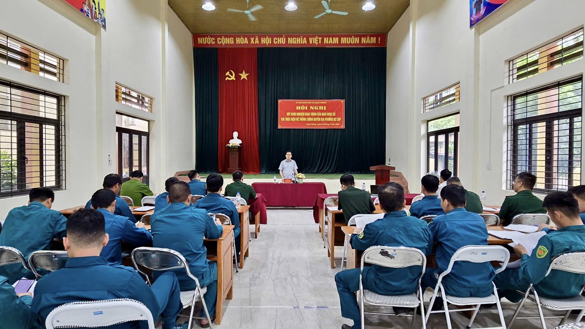 Hội nghị rút kinh nghiệm hoạt động của Ban CHQS xã khi thực hiện hệ thống chính quyền địa phương 02 cấp