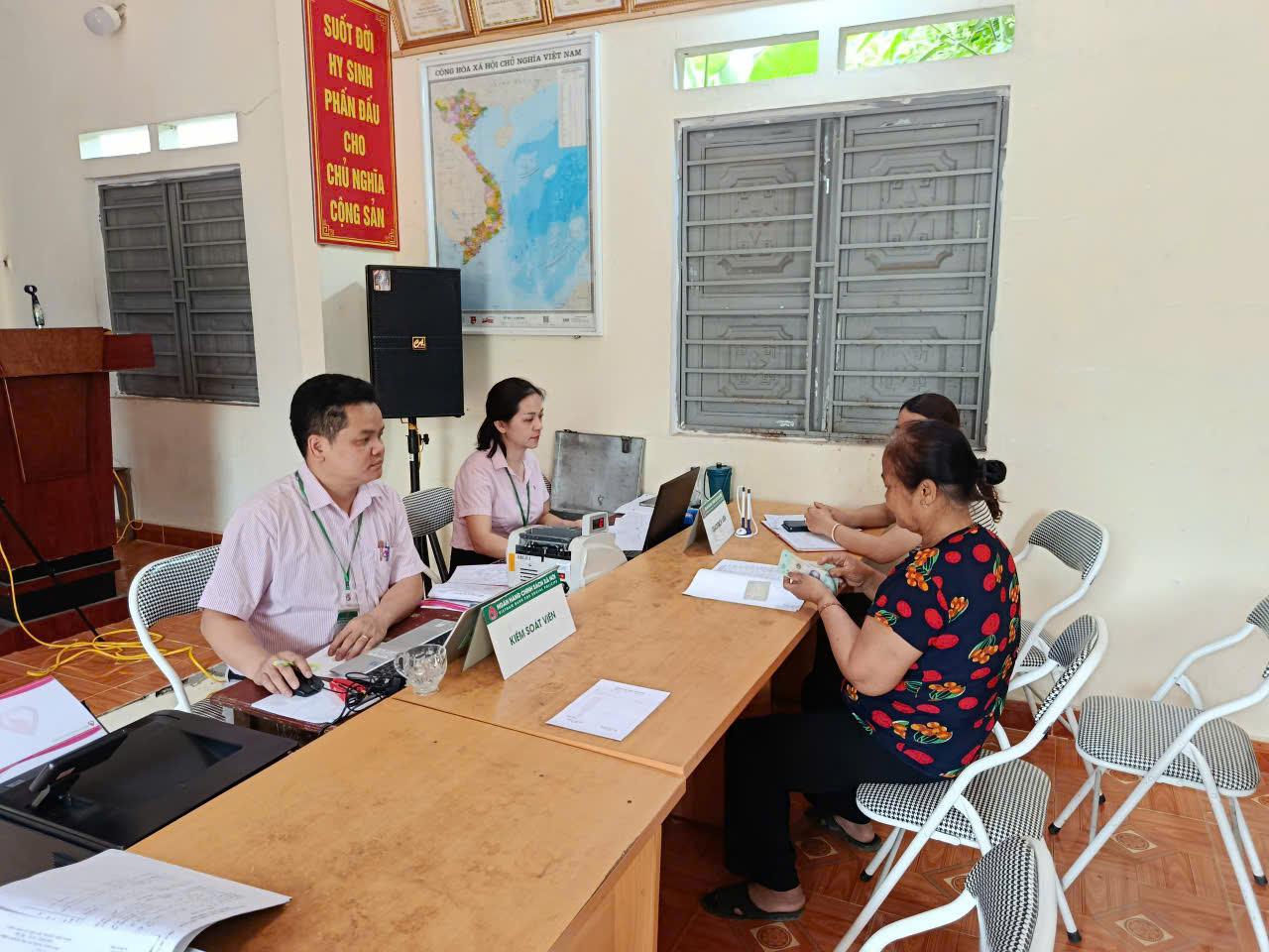 Ngân hàng Chính sách xã hội Bạch Thông tổ chức phiên giao dịch bổ sung tại điểm giao dịch Đồng Thắng