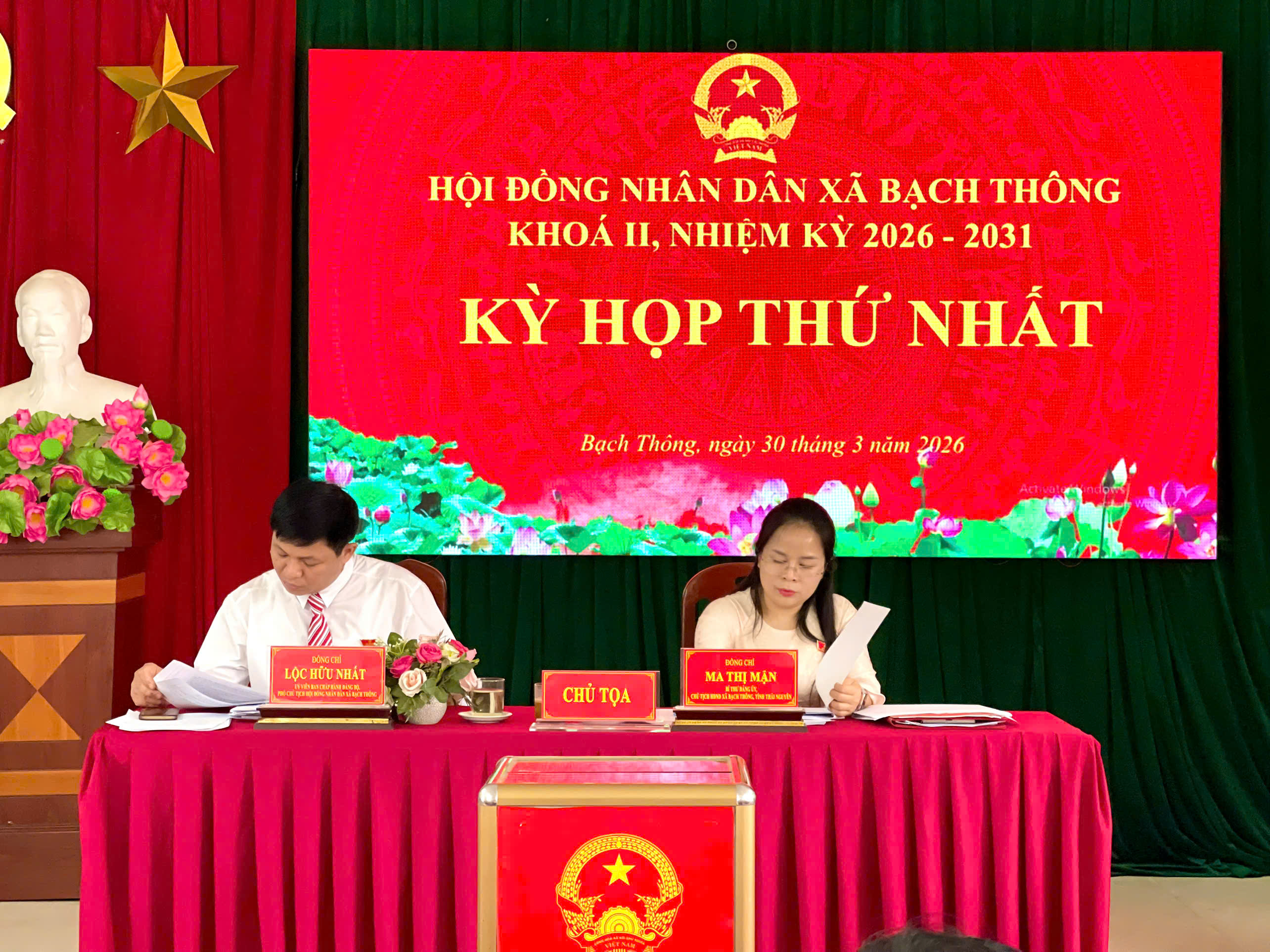 HĐND xã Bạch Thông tổ chức Kỳ họp thứ nhất, khóa II, nhiệm kỳ 2026–2031