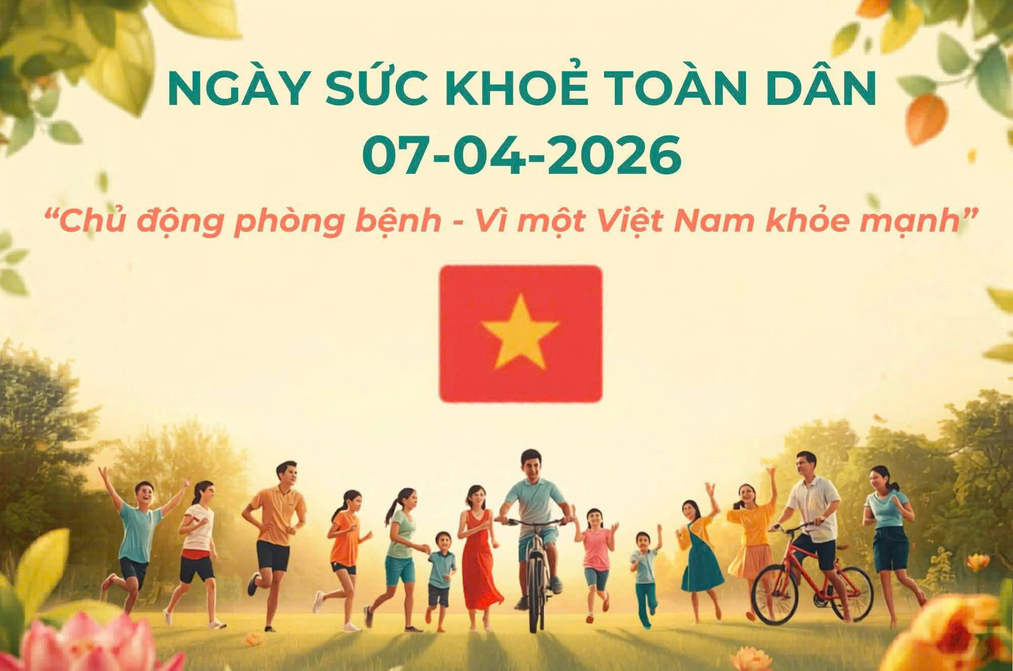 XÃ CẨM GIÀNG TỔ CHỨC CÁC HOẠT ĐỘNG HƯỞNG ỨNG NGÀY SỨC KHỎE TOÀN DÂN 07/4/2026