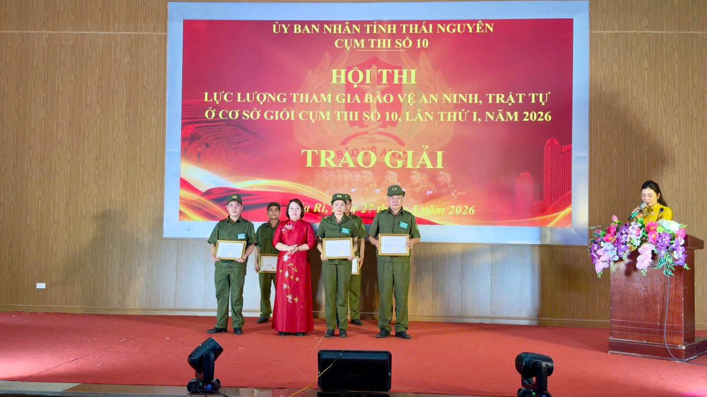 Xã Côn Minh đạt giải Nhì Hội thi lực lượng tham gia bảo vệ an ninh, trật tự ở cơ sở giỏi cụm thi số 10