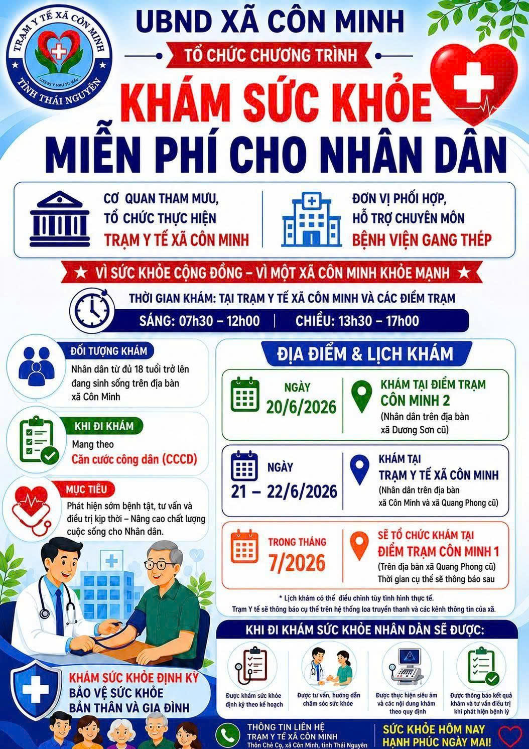 KHÁM SỨC KHỎE ĐỊNH KỲ – CHỦ ĐỘNG PHÒNG BỆNH, BẢO VỆ SỨC KHỎE MỖI NGÀY