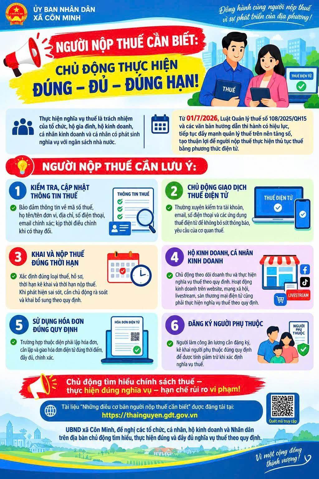 NGƯỜI NỘP THUẾ CẦN BIẾT: CHỦ ĐỘNG THỰC HIỆN ĐÚNG – ĐỦ – ĐÚNG HẠN