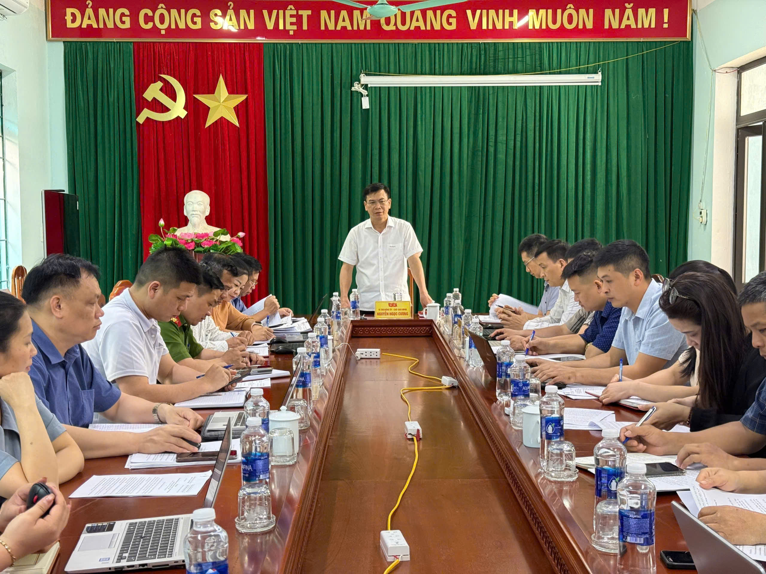 XÃ CÔN MINH TỔ CHỨC HỘI NGHỊ BAN THƯỜNG VỤ ĐẢNG ỦY PHIÊN THƯỜNG KỲ THÁNG 4 VÀ HỘI NGHỊ BAN CHẤP HÀNH ĐẢNG BỘ XÃ