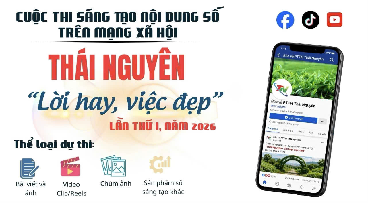 Xã Xuân Dương  triển khai tổ chức Cuộc thi "Thái Nguyên - Lời hay, việc đẹp " lần thứ 1 - năm 2026