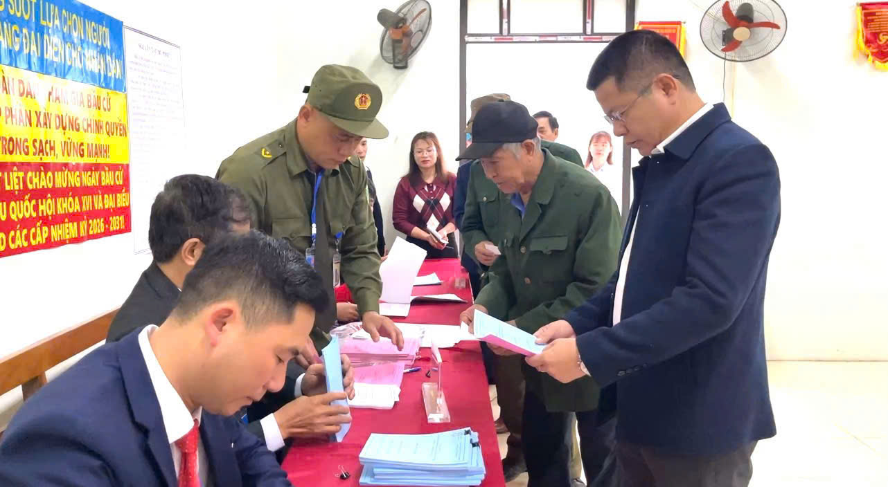 Xã Xuân Dương bầu cử thành công