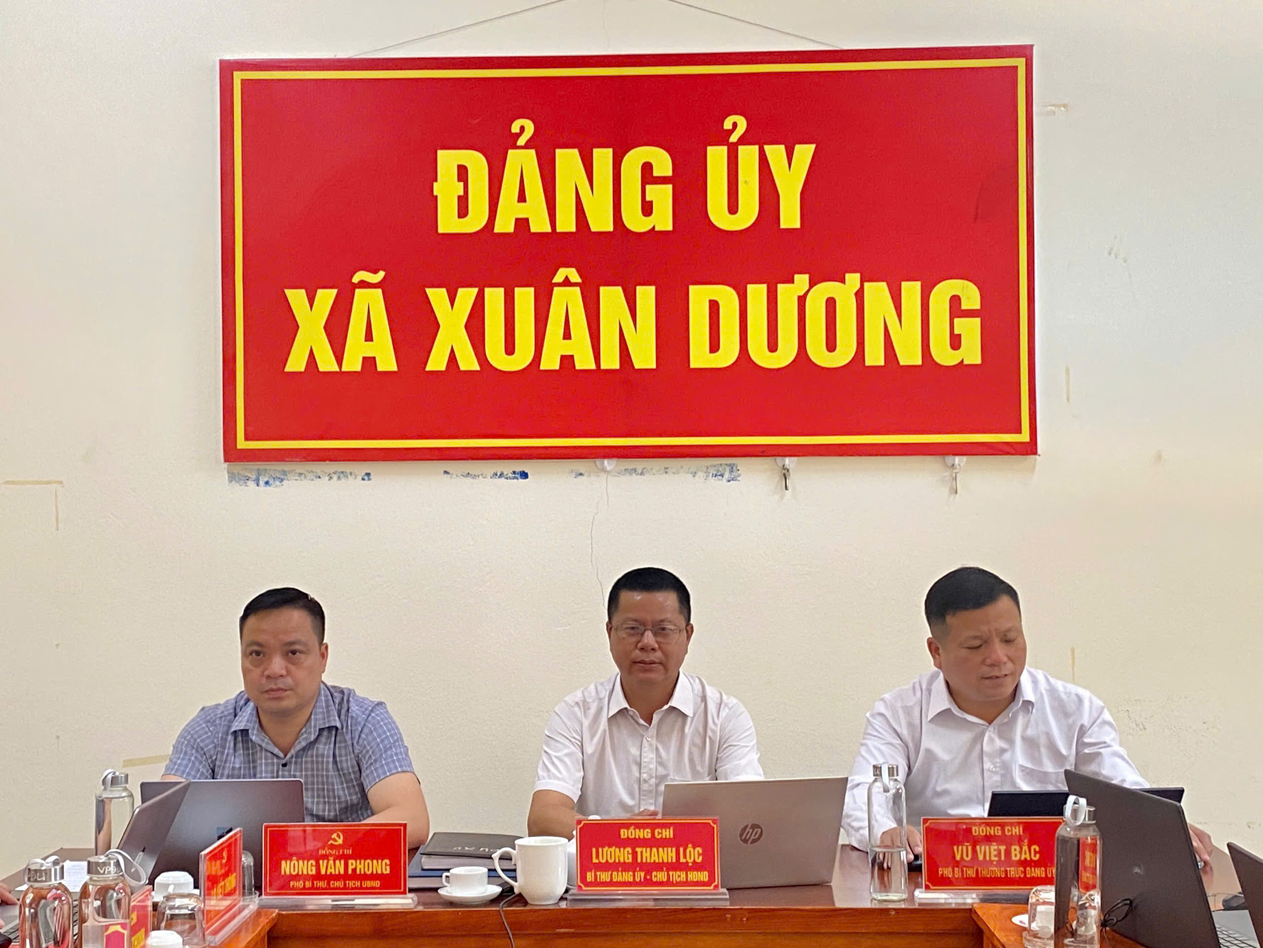 Xã Xuân Dương tham dự Hội nghị trực tuyến sơ kết 1 năm vận hành mô hình tổ chức tổng thể của hệ thống chính trị, mô hình chính quyền địa phương 2 cấp