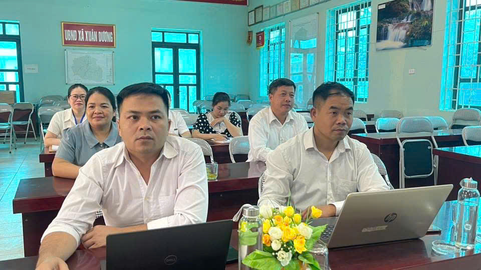 Xã Xuân Dương tham dự hội nghị trực tuyến toàn quốc về công tác phòng, chống thiên tai năm 2026