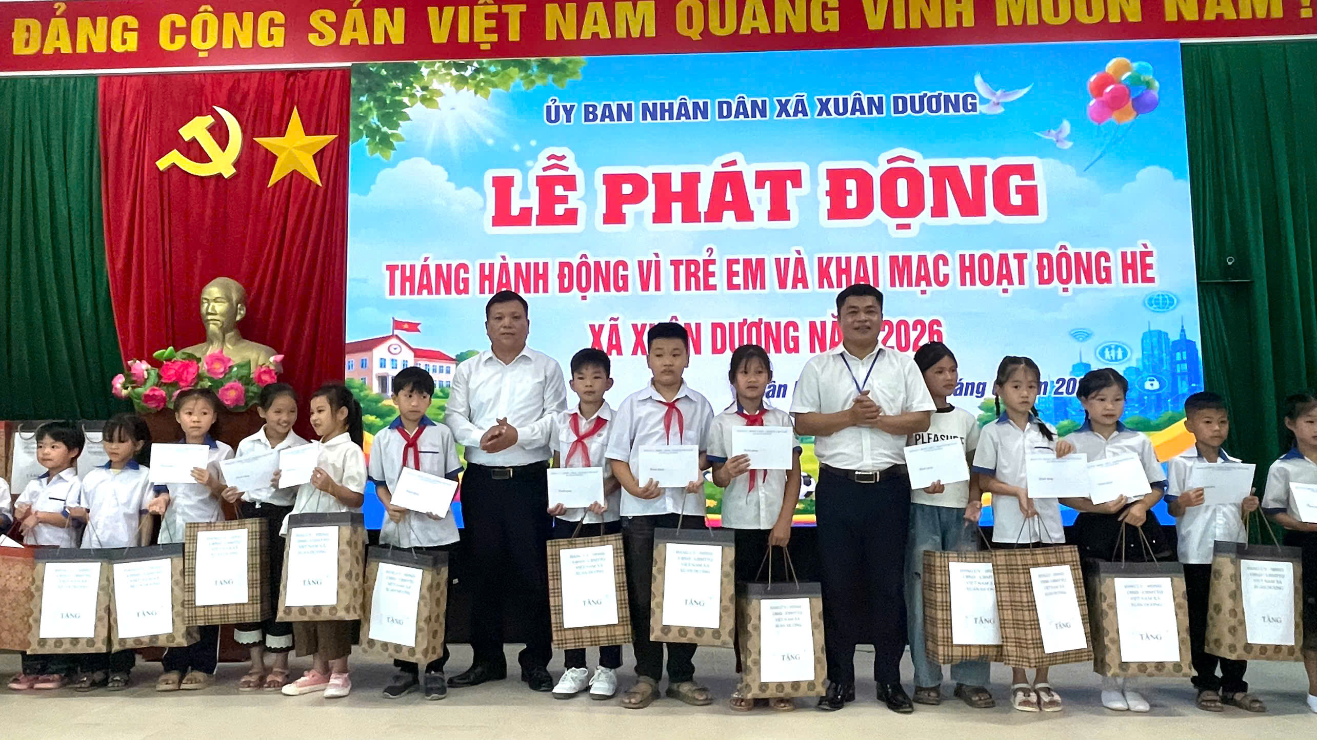 Xã Xuân Dương phát động Tháng hành động vì trẻ em và khai mạc hoạt động hè năm 2026