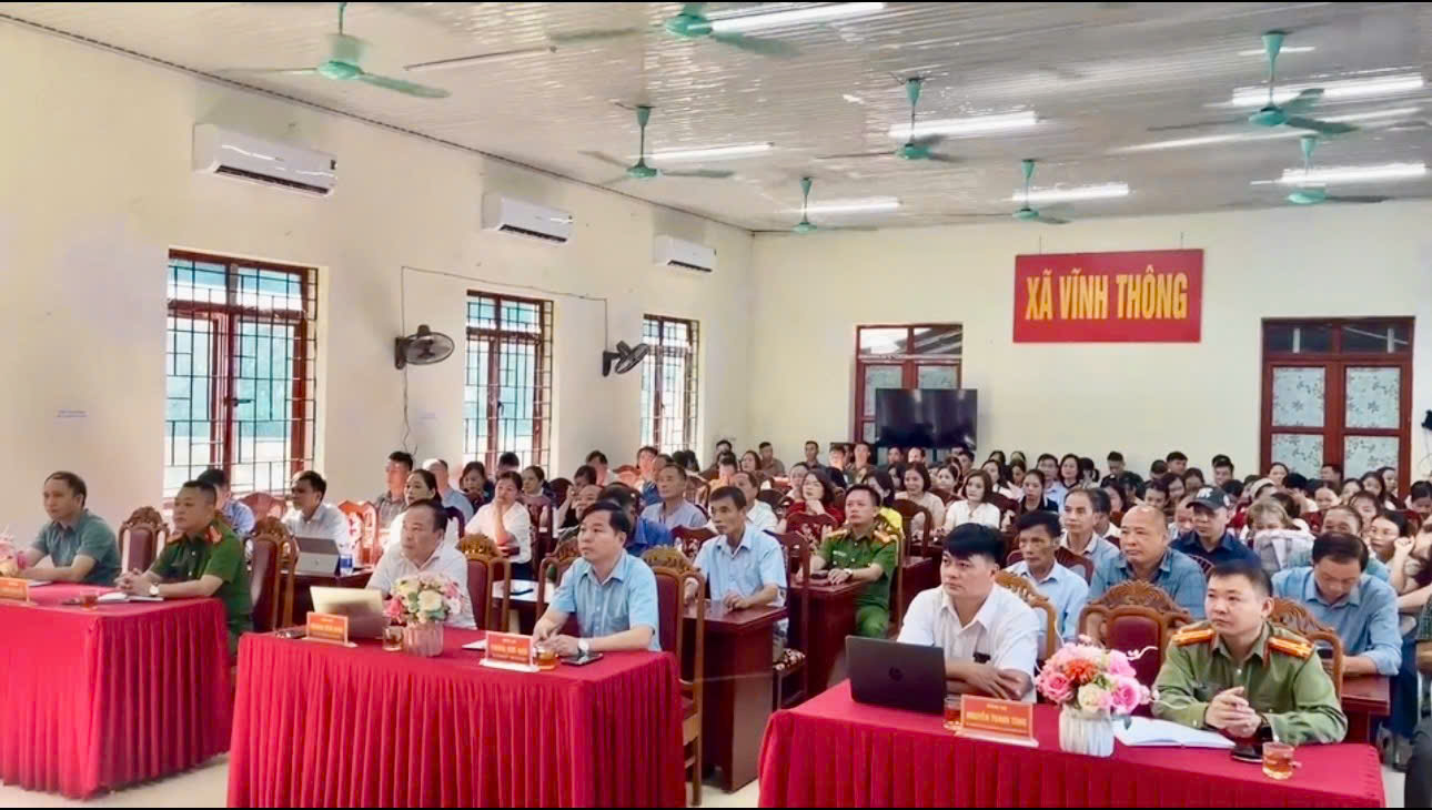 VĨNH THÔNG THAM DỰ HỘI NGHỊ HỌC TẬP, QUÁN TRIỆT CÁC NGHỊ QUYẾT, CHỈ THỊ CỦA BỘ CHÍNH TRỊ