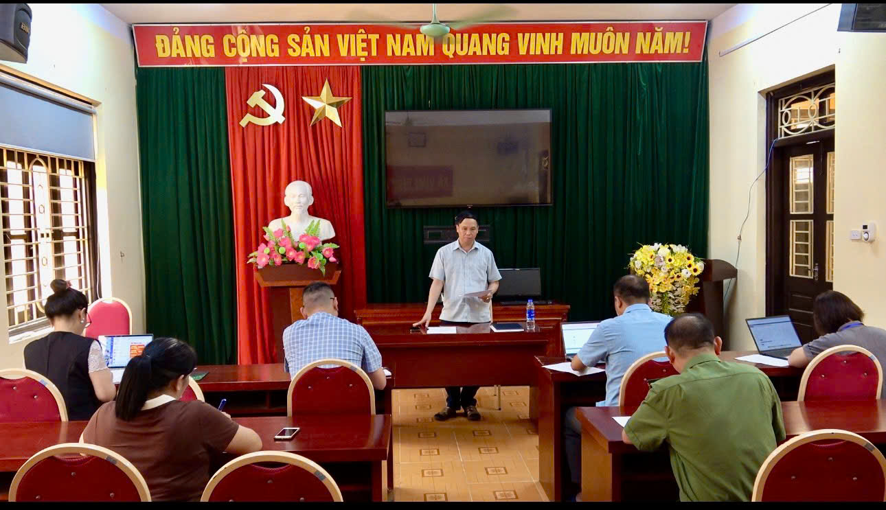 HỌP BAN TỔ CHỨC GIẢI BÓNG CHUYỀN HƠI NGÀY HỘI TOÀN DÂN BẢO VỆ AN NINH TỔ QUỐC NĂM 2026