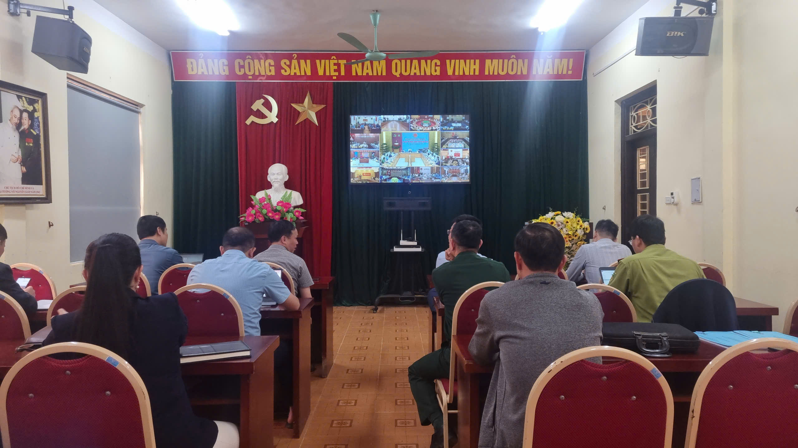 XÃ VĨNH THÔNG DỰ HỘI NGHỊ TRỰC TUYẾN TOÀN QUỐC VỀ CÔNG TÁC PHÒNG, CHỐNG THIÊN TAI NĂM 2026