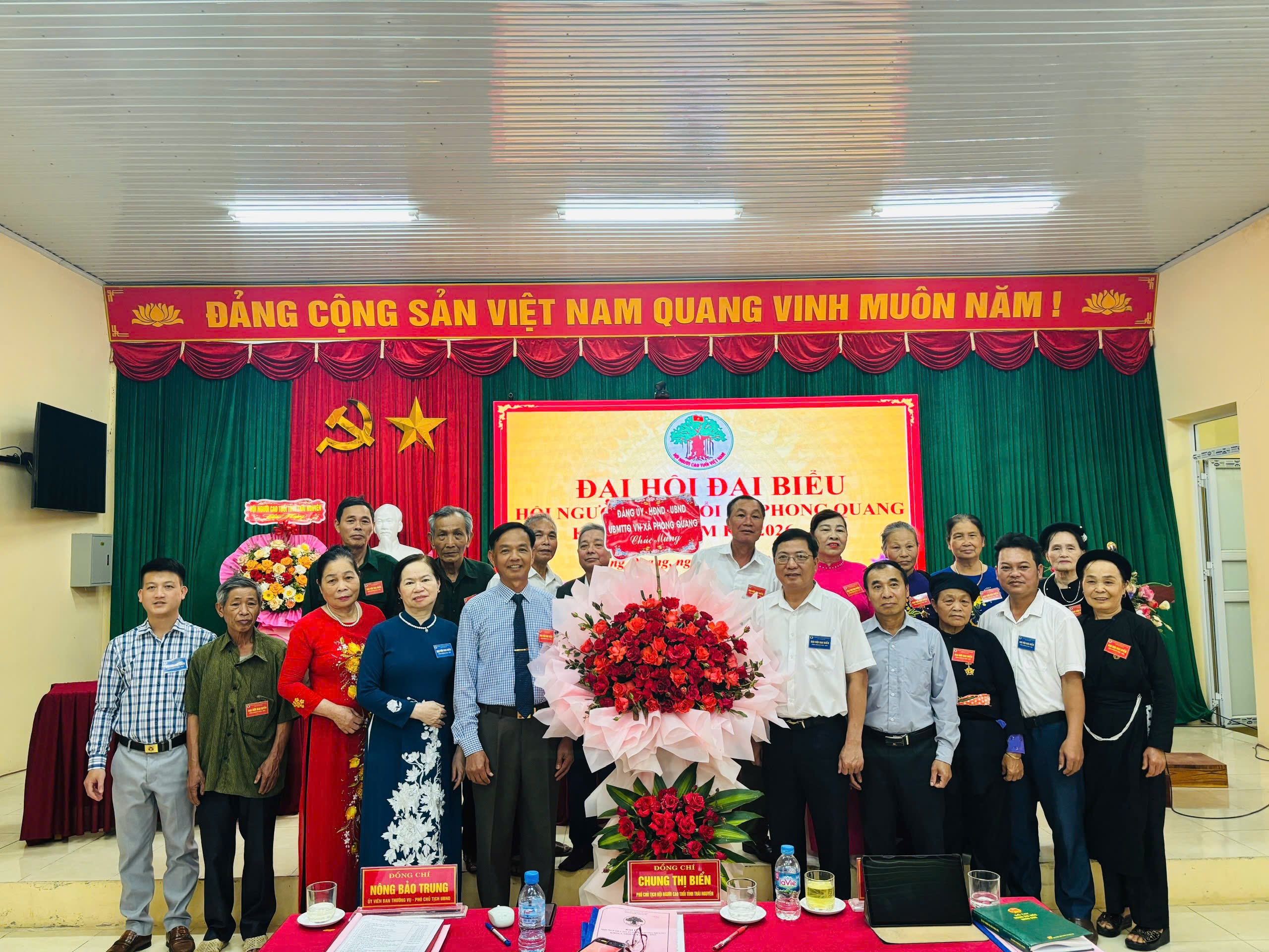 Hội Người cao tuổi xã Phong Quang tổ chức thành công Đại hội đại biểu lần thứ I, nhiệm kỳ 2026 - 2031