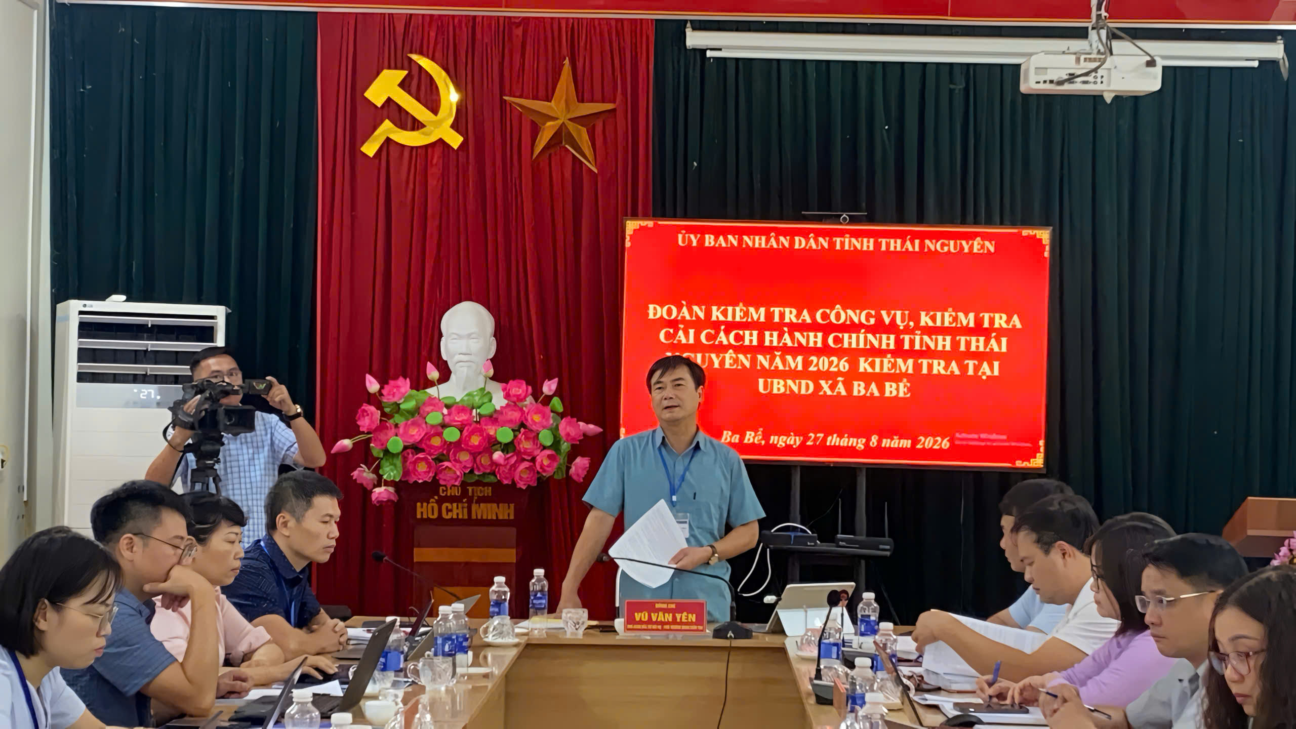 Kiểm tra công vụ, cải cách hành chính tại xã Ba Bể