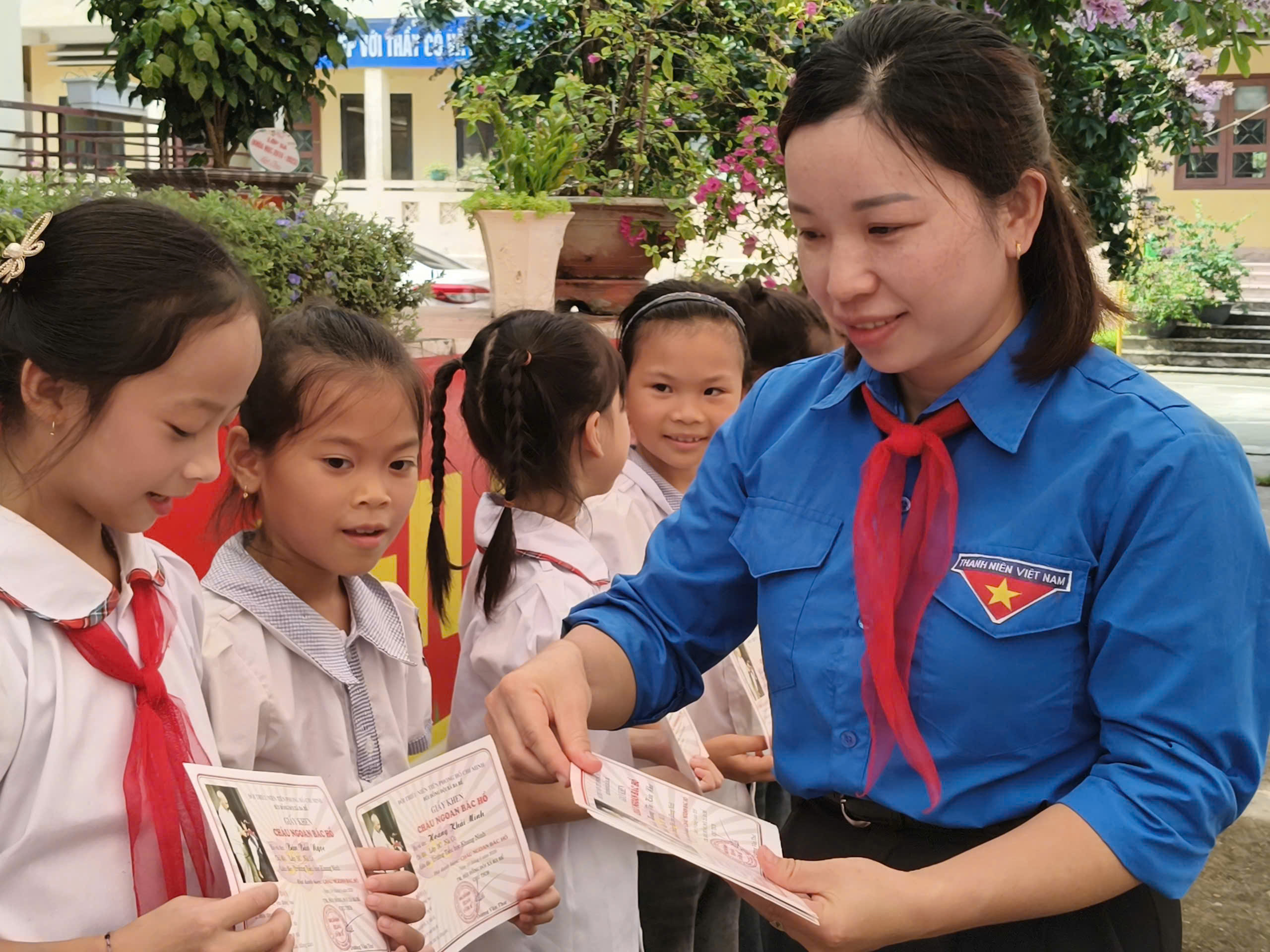 LIÊN ĐỘI TRƯỜNG TIỂU HỌC KHANG NINH TỔ CHỨC ĐẠI HỘI CHÁU NGOAN BÁC HỒ NĂM HỌC 2025 – 2026