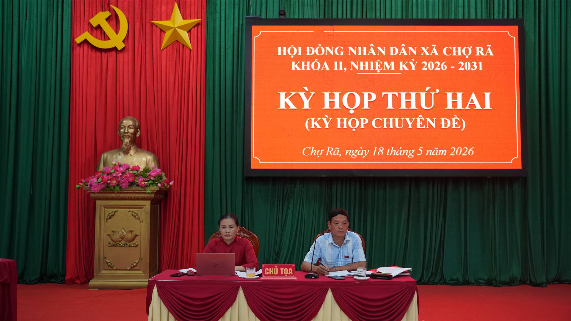 Hội đồng nhân dân xã Chợ Rã tổ chức kỳ họp thứ hai, (Kỳ họp chuyên đề)  nhiệm kỳ 2026 – 2031