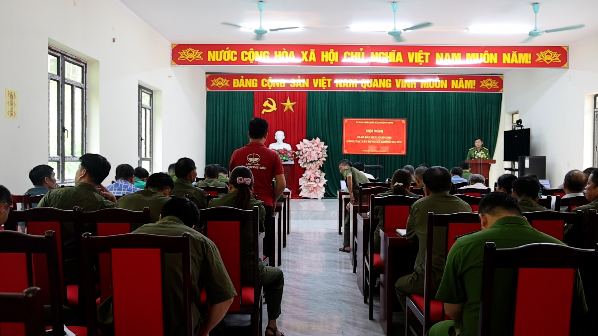 THƯỢNG MINH TỔ CHỨC HỘI NGHỊ GIAO BAN QUÝ I NĂM 2026 CÔNG TÁC XÂY DỰNG XÃ KHÔNG MA TÚY.