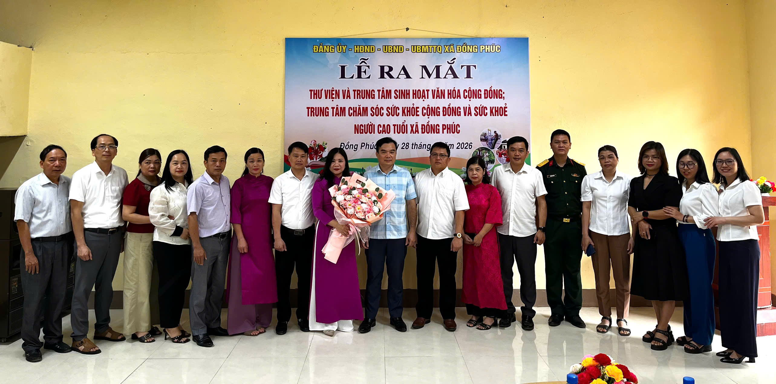 XÃ ĐỒNG PHÚC TỔ CHỨC LỄ RA MẮT THƯ VIỆN VÀ TRUNG TÂM SINH HOẠT VĂN HÓA CỘNG ĐỒNG