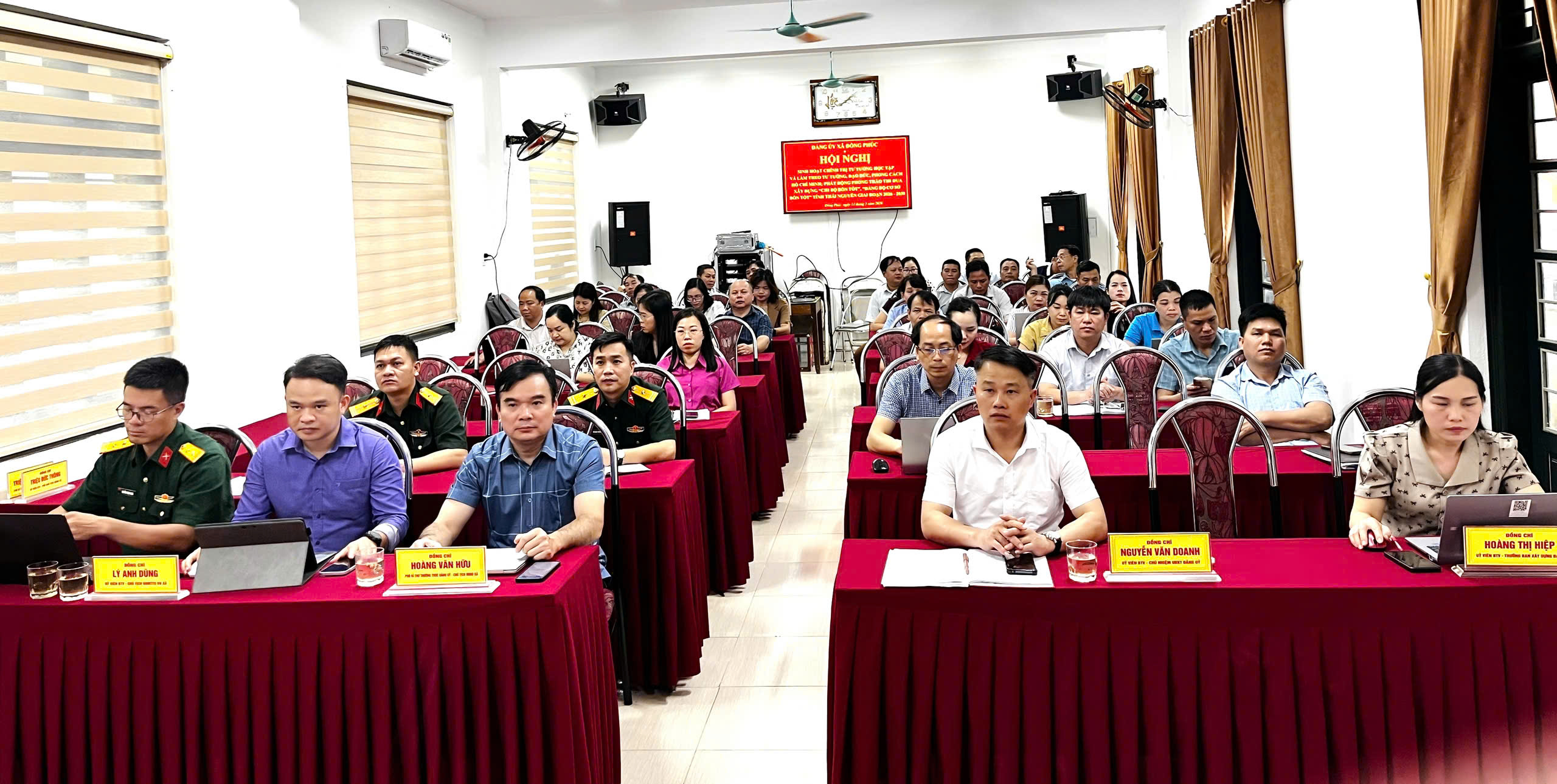 ĐỒNG PHÚC THAM DỰ HỘI NGHỊ SINH HOẠT CHÍNH TRỊ TƯ TƯỞNG KỶ NIỆM 90 NĂM THÀNH LẬP CƠ SỞ ĐẢNG CỘNG SẢN ĐẦU TIÊN CỦA TỈNH THÁI NGUYÊN
