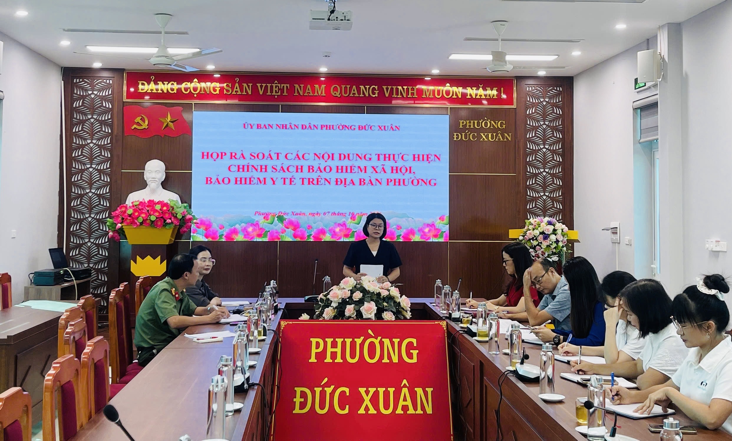 RÀ SOÁT VIỆC THỰC HIỆN CHÍNH SÁCH BHXH, BHYT TRÊN ĐỊA BÀN PHƯỜNG ĐỨC XUÂN