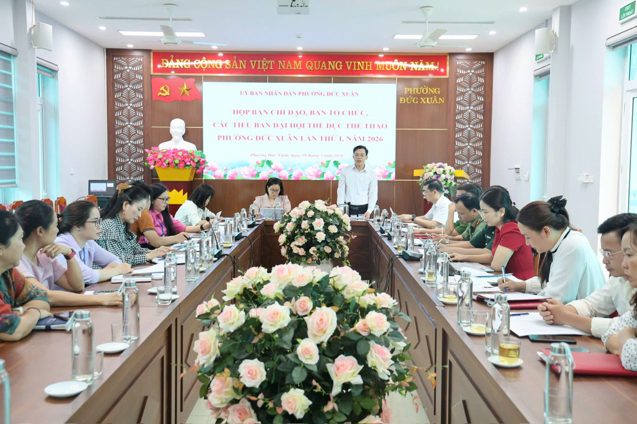 PHƯỜNG ĐỨC XUÂN HỌP THỐNG NHẤT CÁC NỘI DUNG TỔ CHỨC ĐẠI HỘI THỂ DỤC THỂ THAO LẦN THỨ I, NĂM 2026