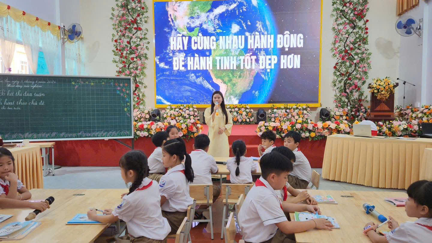 HỘI NGHỊ CHUYÊN ĐỀ HOẠT ĐỘNG TRẢI NGHIỆM CẤP TIỂU HỌC: CHỦ ĐỀ “CUỘC SỐNG XANH – TÌM HIỂU NGÀY TRÁI ĐẤT” 