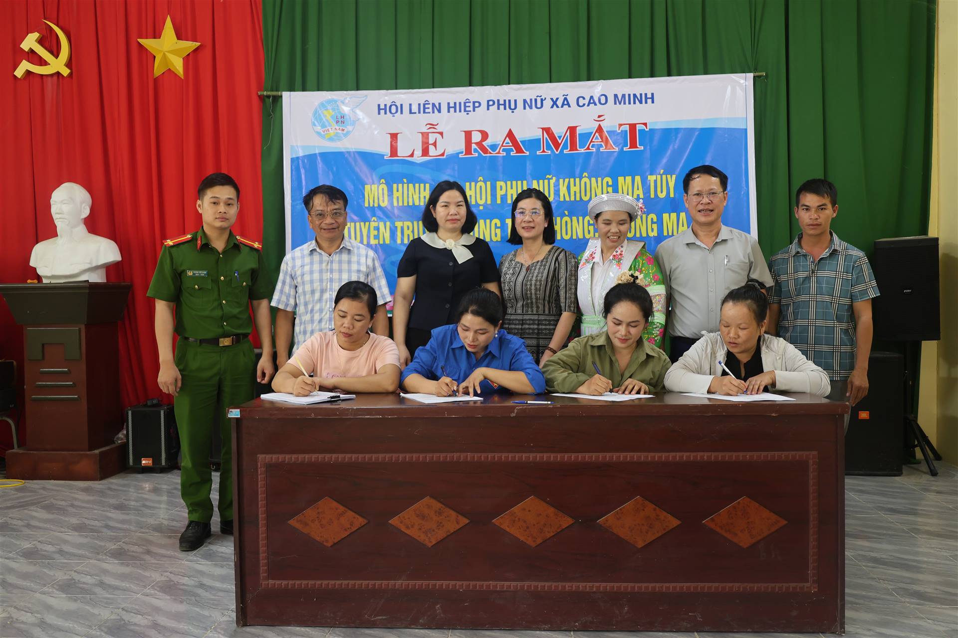 Cao Minh ra mắt mô hình “Chi hội Phụ nữ không ma túy” tại thôn Khuổi Trà