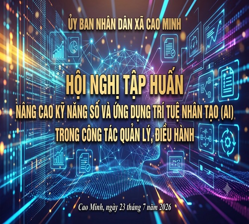 CÁN BỘ, CÔNG CHỨC THAM GIA TẬP HUẤN NÂNG CAO KỸ NĂNG SỐ VÀ ỨNG DỤNG AI TRONG QUẢN LÝ, ĐIỀU HÀNH