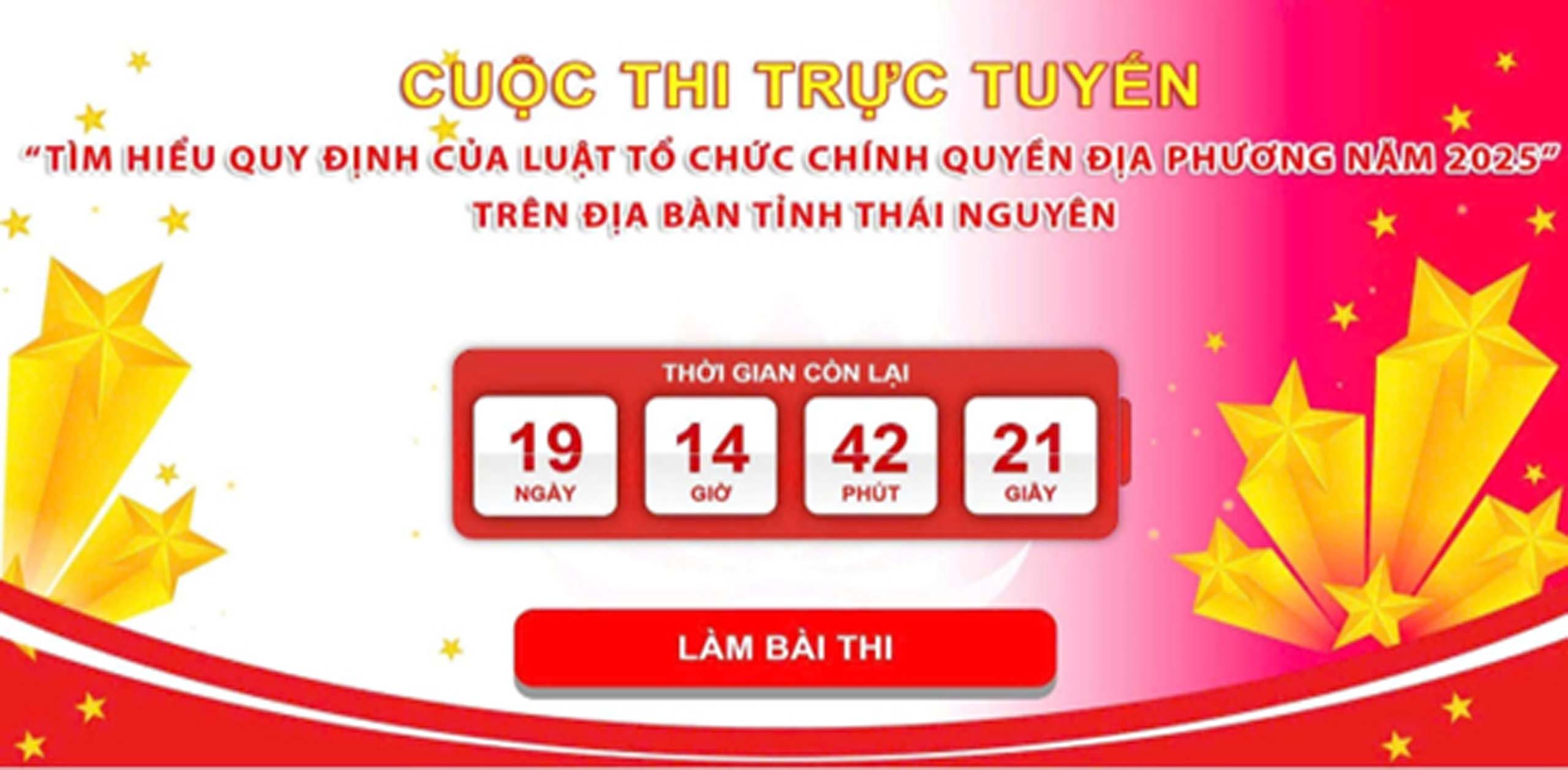 📢 THAM GIA CUỘC THI TRỰC TUYẾN TÌM HIỂU LUẬT TỔ CHỨC CHÍNH QUYỀN ĐỊA PHƯƠNG NĂM 2025 📚