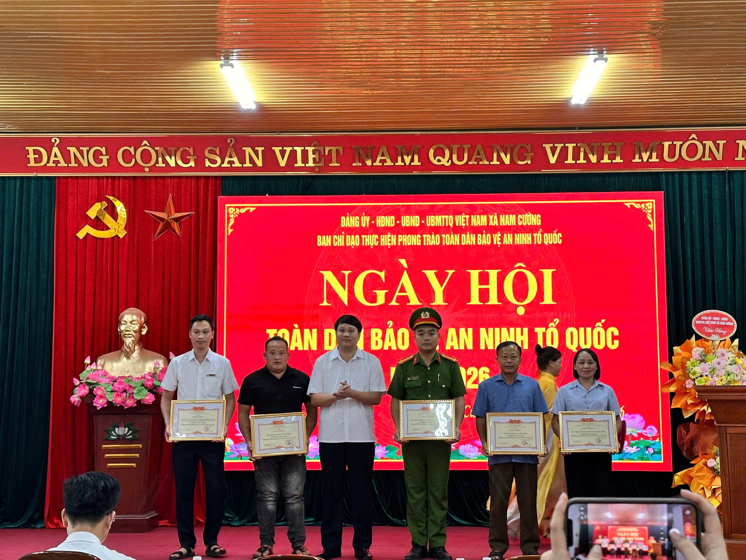 Xã Nam Cường tổ chức Ngày hội Toàn dân bảo vệ an ninh Tổ quốc năm 2026