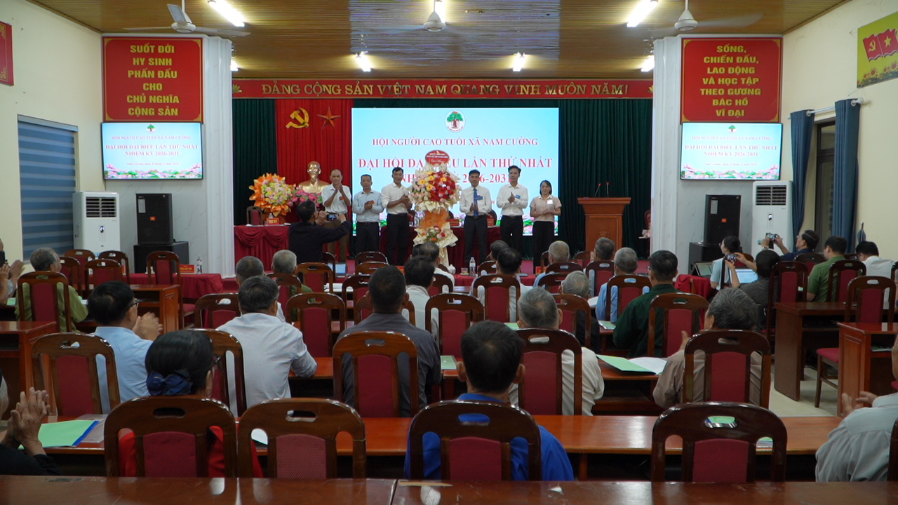 XÃ NAM CƯỜNG TỔ CHỨC ĐẠI HỘI ĐẠI BIỂU HỘI NGƯỜI CAO TUỔI LẦN THỨ I, NHIỆM KỲ 2026–2031.