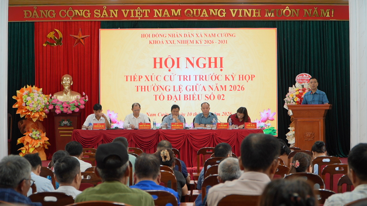 Đại biểu HĐND xã Nam Cường tiếp xúc cử tri các thôn trên địa bàn xã trước kỳ họp giữa năm 2026.