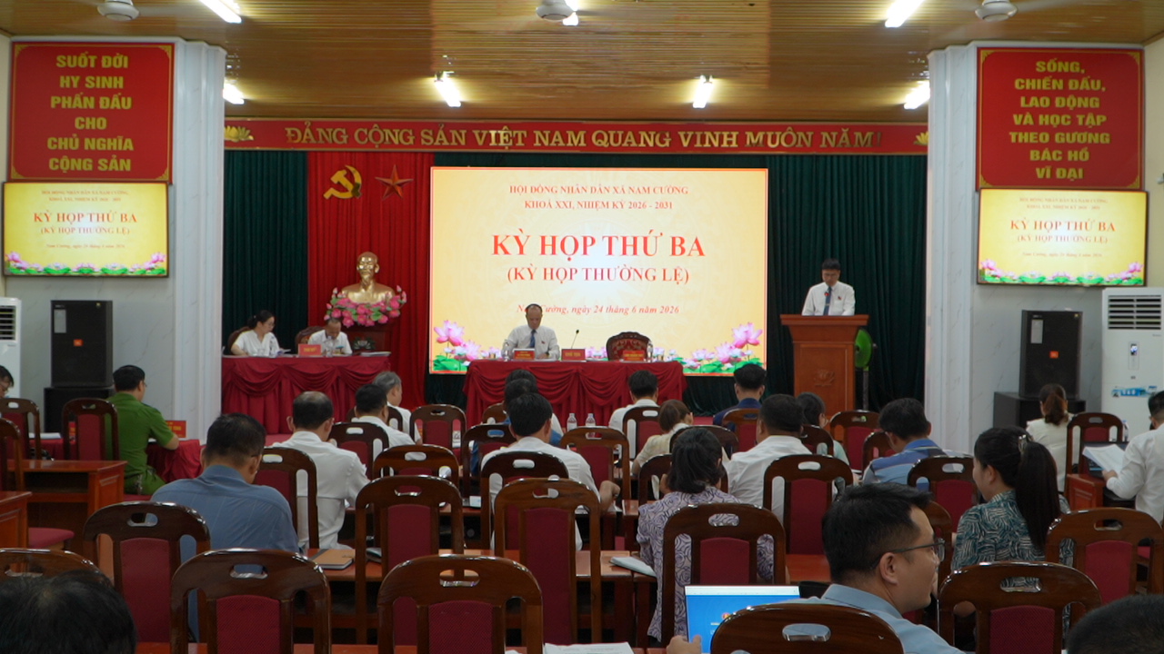    HĐND XÃ NAM CƯỜNG TỔ CHỨC KỲ HỌP THỨ BA (THƯỜNG LỆ), KHÓA XXI, NHIỆM KỲ 2026 - 203