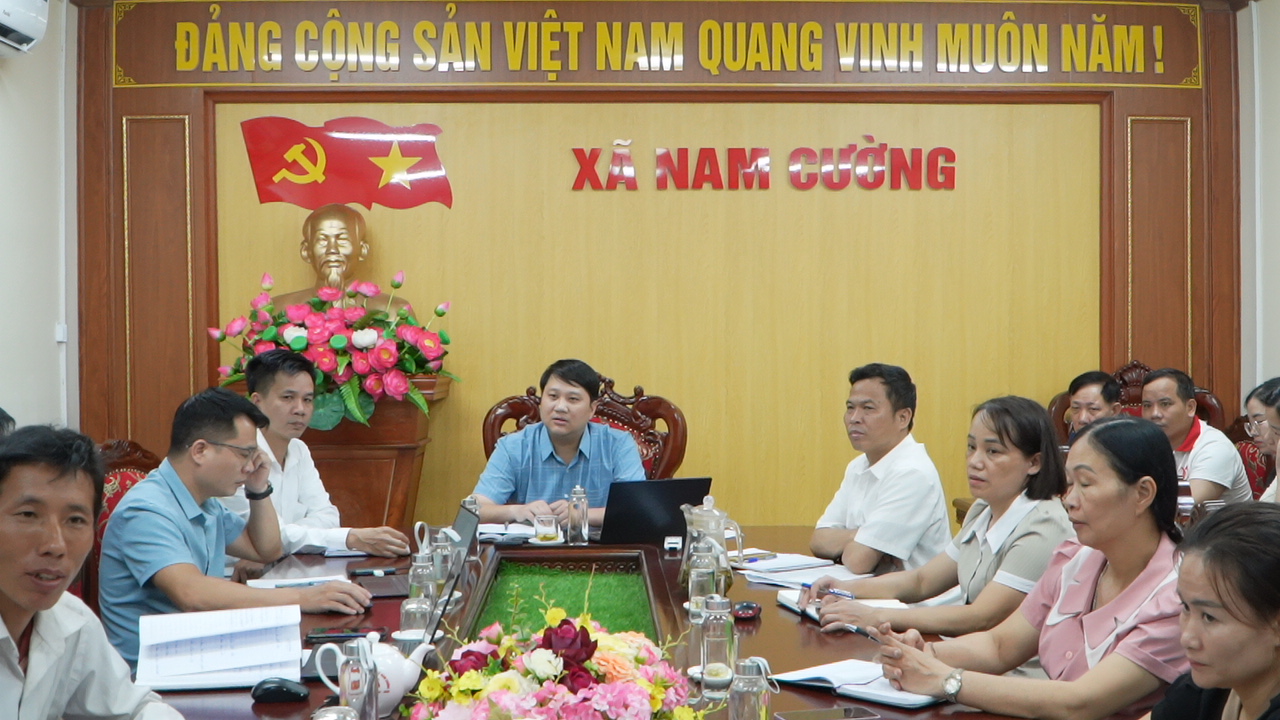 Xã Nam Cường tổ chức  đánh giá thực hiện các Chương trình mục tiêu quốc gia giai đoạn 2026 - 2030