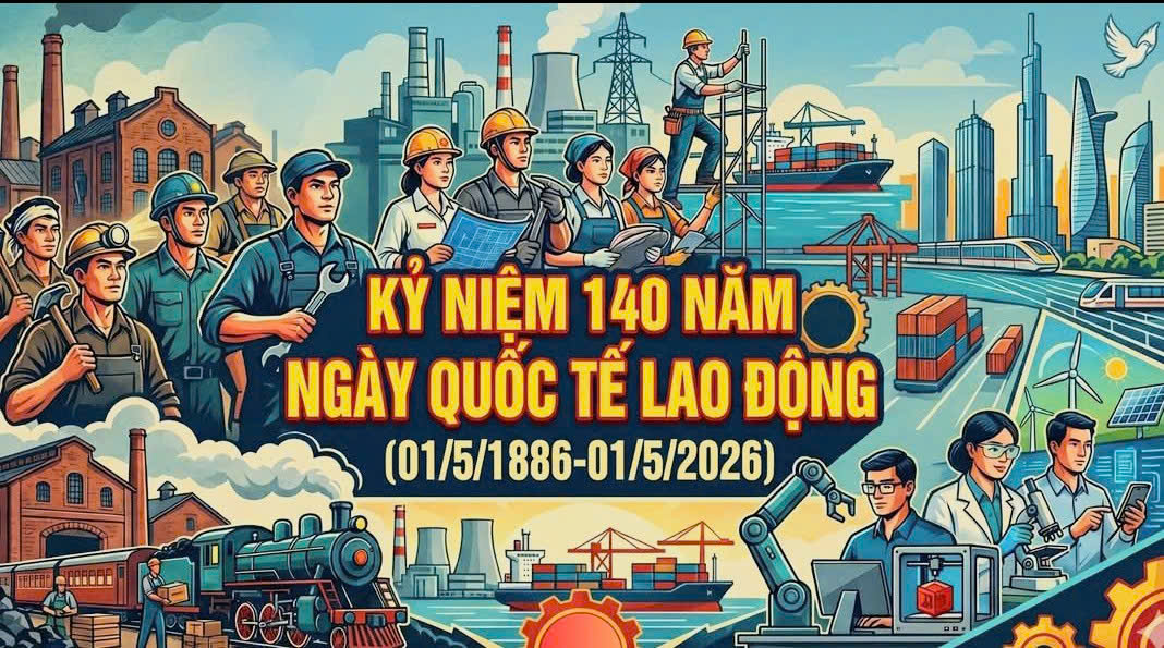 Kỷ niệm 140 năm Ngày Quốc tế Lao động - 01/5/1886-01/5/2026