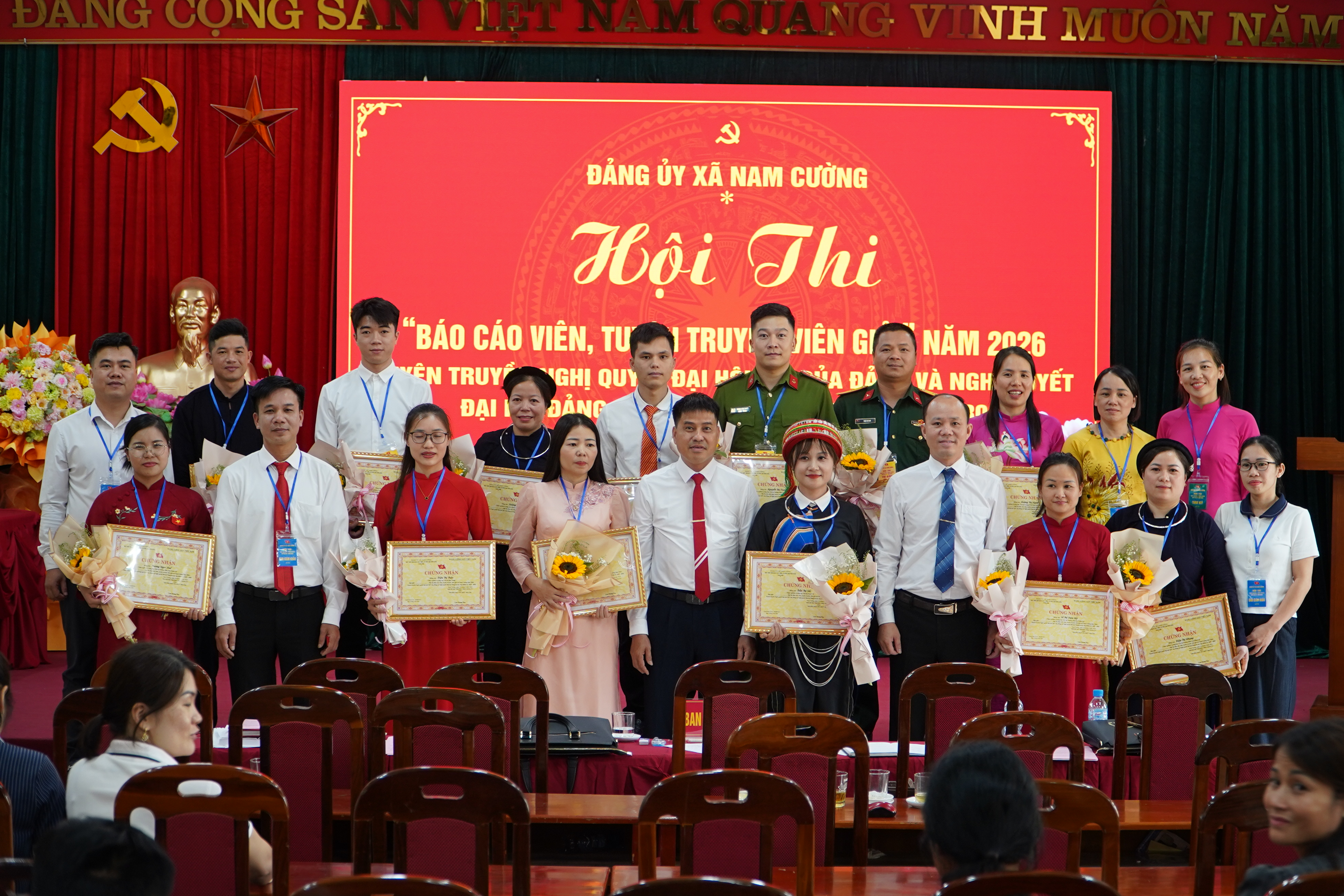 ĐẢNG ỦY XÃ NAM CƯỜNG TỔ CHỨC KHAI MẠC HỘI THI BÁO CÁO VIÊN, TUYÊN TRUYỀN VIÊN GIỎI NĂM 2026