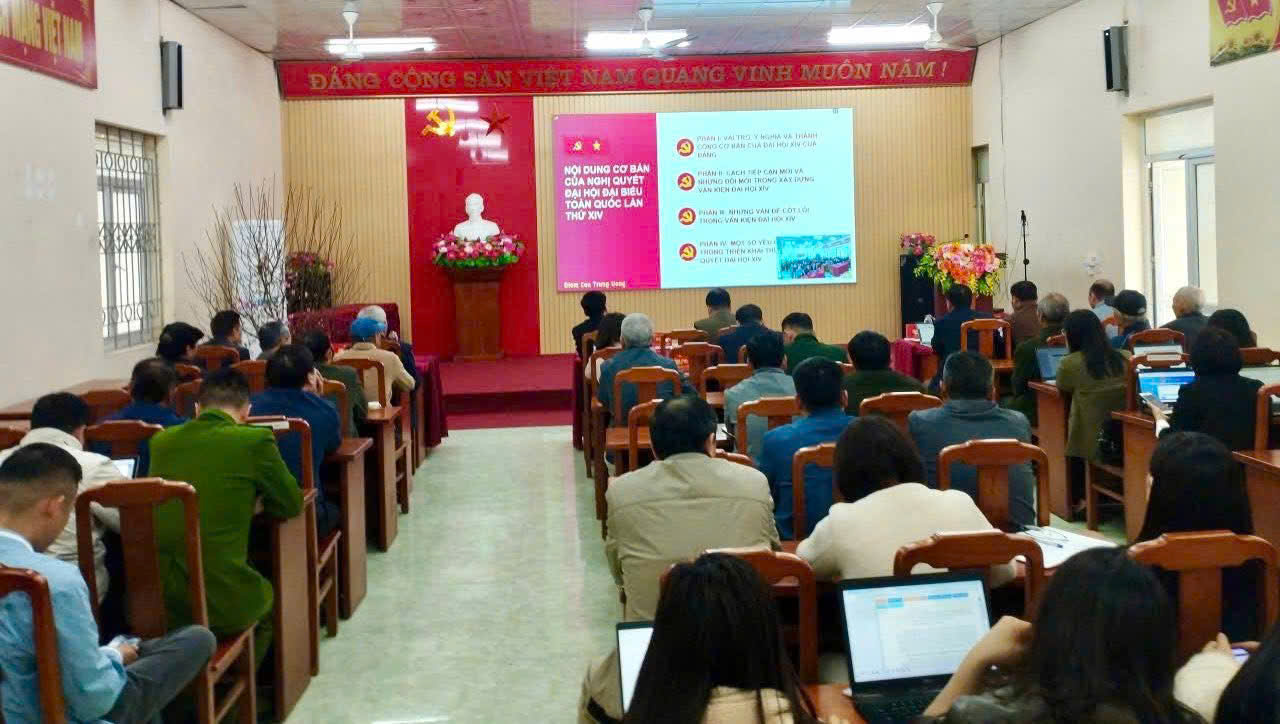 Xã Quảng Bạch tham dự Hội nghị toàn quốc nghiên cứu, học tập, quán triệt, tuyên truyền  và triển khai thực hiện Nghị quyết Đại hội XIV của Đảng