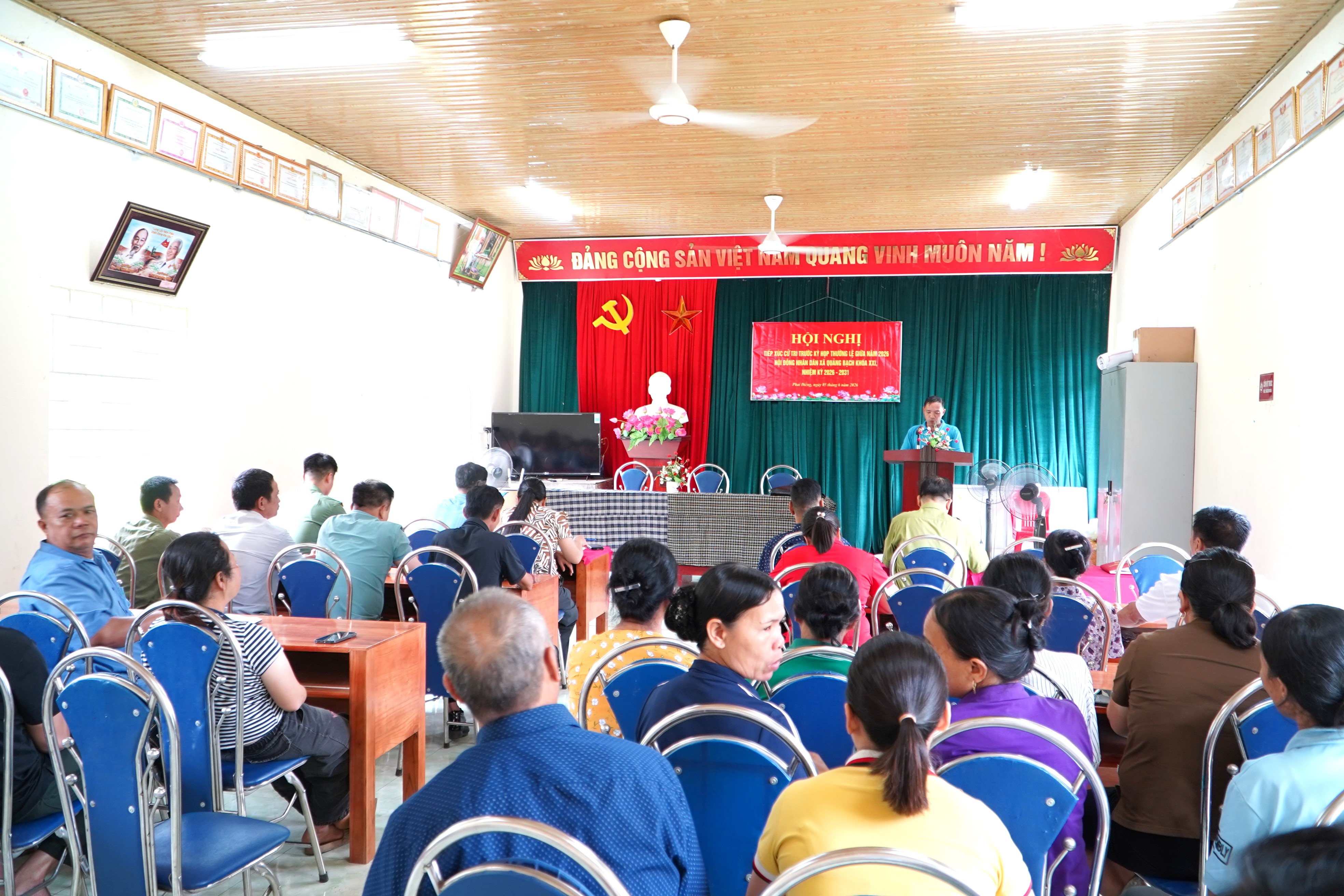 Tổ đại biểu số 1 Hội đồng nhân dân xã Quảng Bạch Khóa XXI, nhiệm kỳ 2026 – 2031 tiếp xúc cử tri trước Kỳ họp thường lệ giữa năm 2026